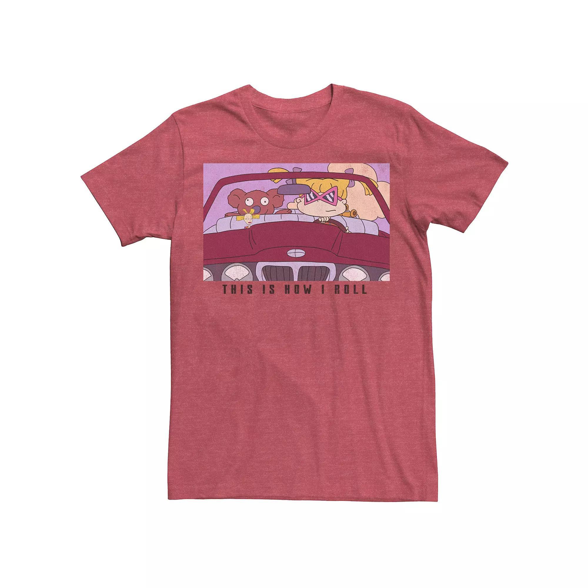 Men's Rugrats Angelica This Is How I Roll Tee, Boy's, Size: Medium, Natural Product Image