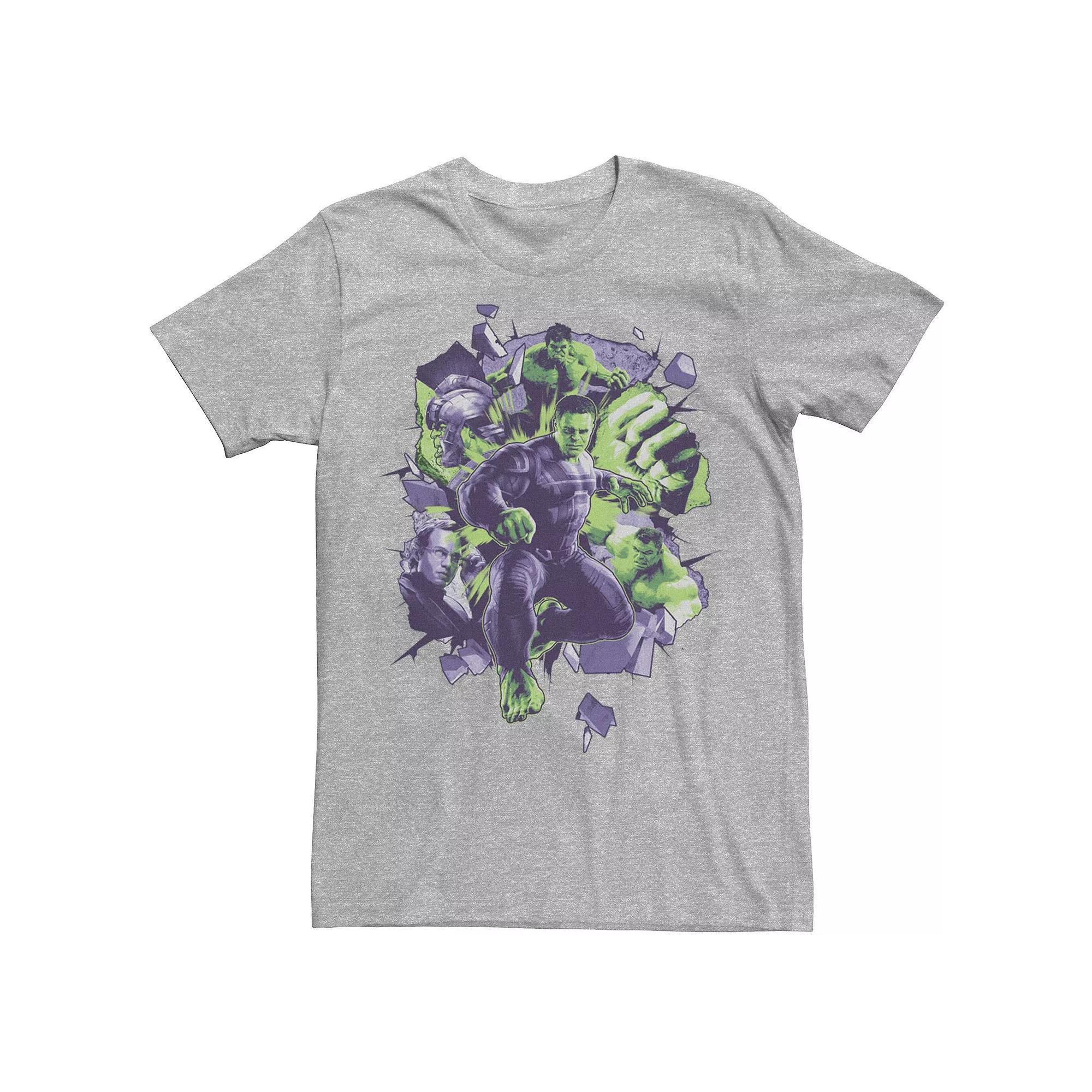 Big & Tall Wednesday Nevermore Academy Snap Twice Logo Tee, Men's, Size: Large Tall, Athletic Grey Product Image