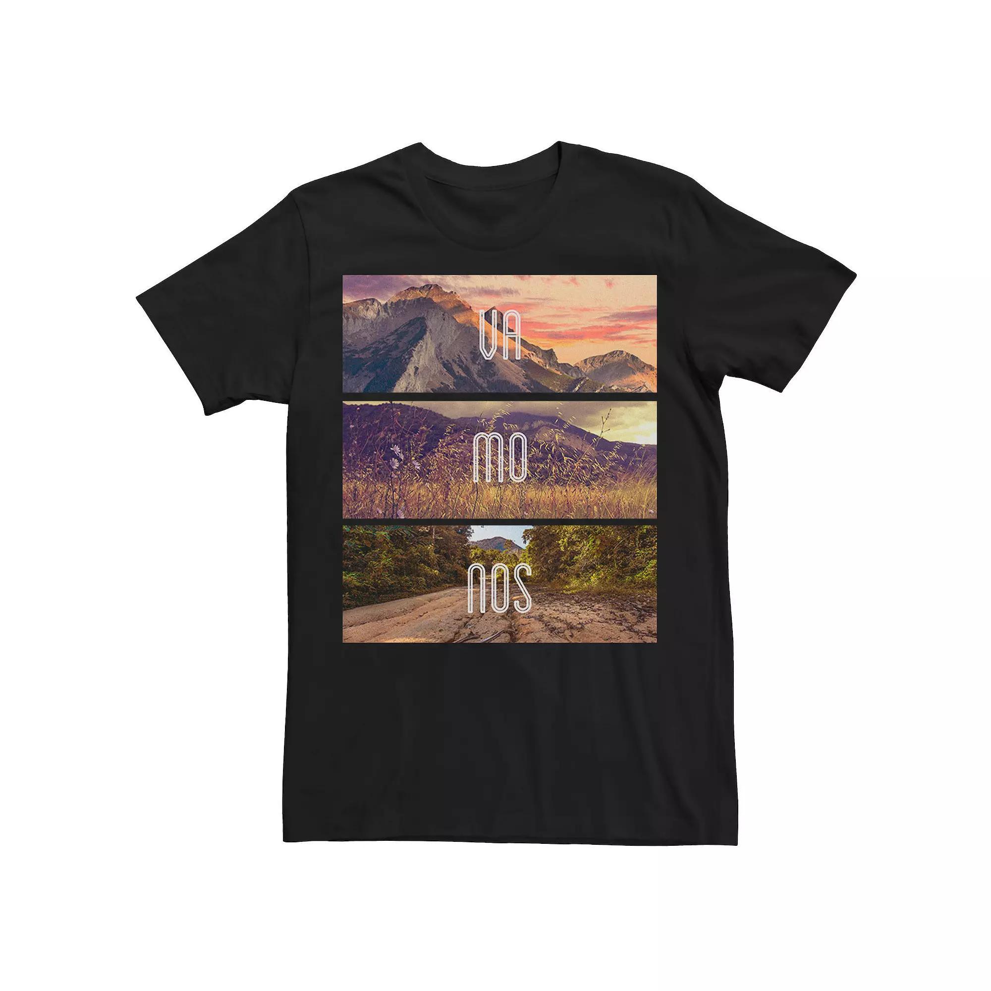 Men's Gonzales Vamonos Lanscape Portrait Stack Tee, Size: 3XL, Blue Product Image