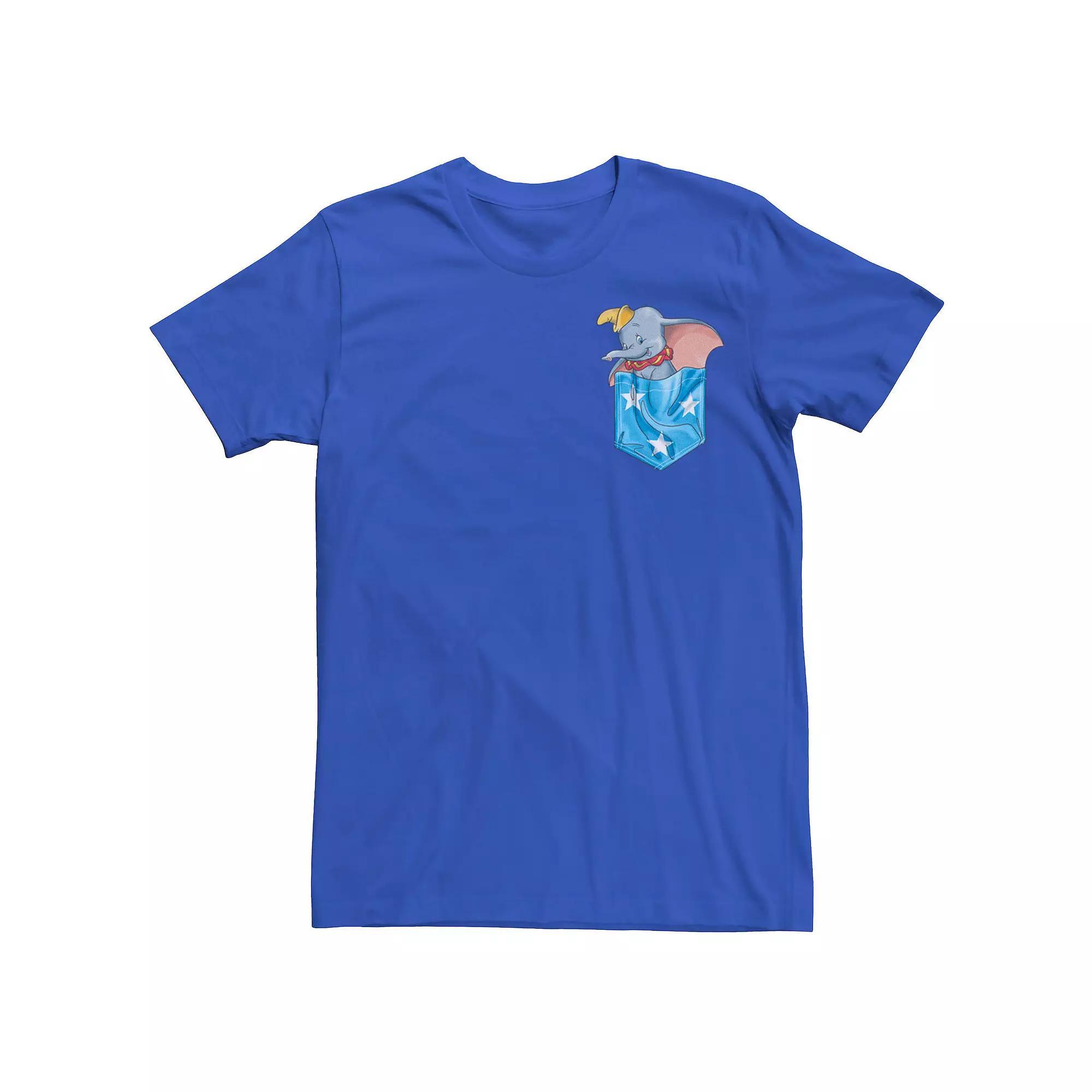Disney's Dumbo In Star Pocket Men's Tee, Size: XXL, Royal Product Image