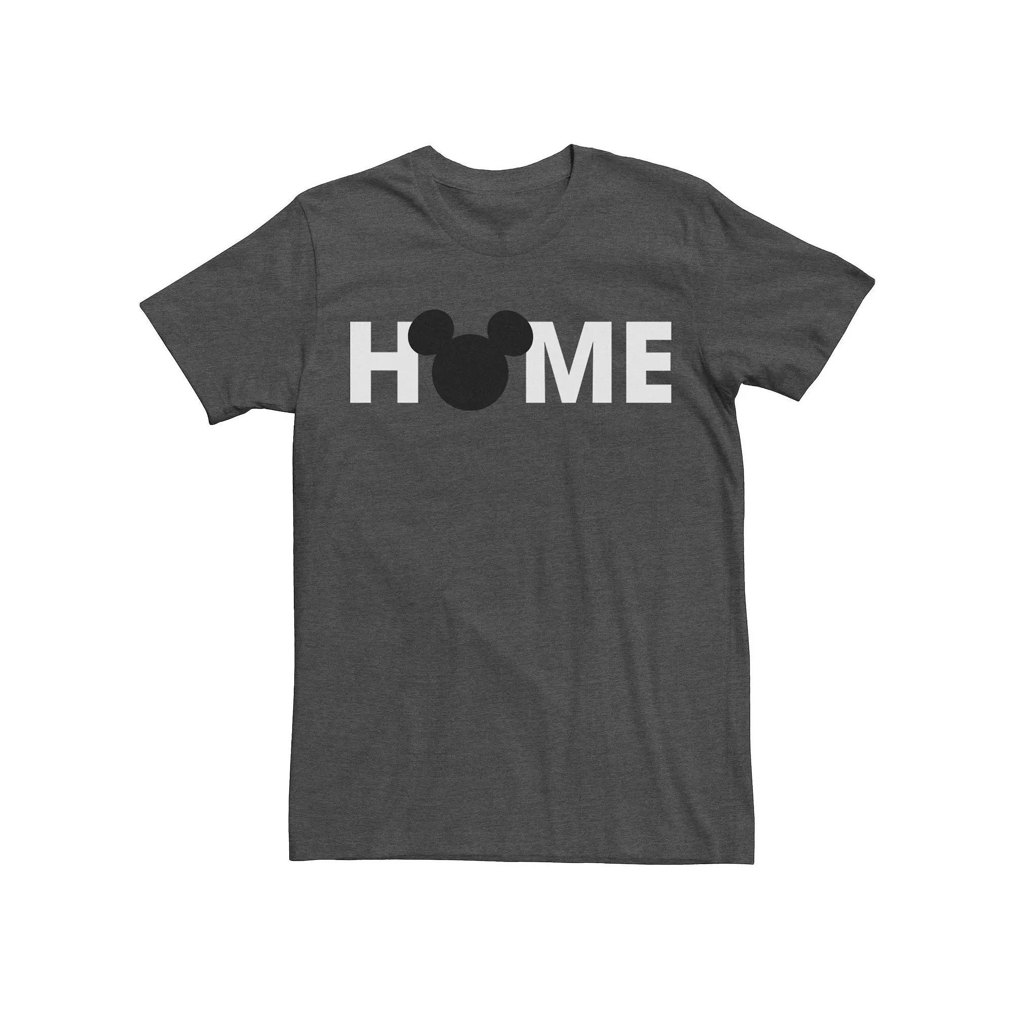 Disney's Mickey Mouse Men's Disney's Park Home Silhouette Tee, Size: 3XL, Grey Heather Product Image