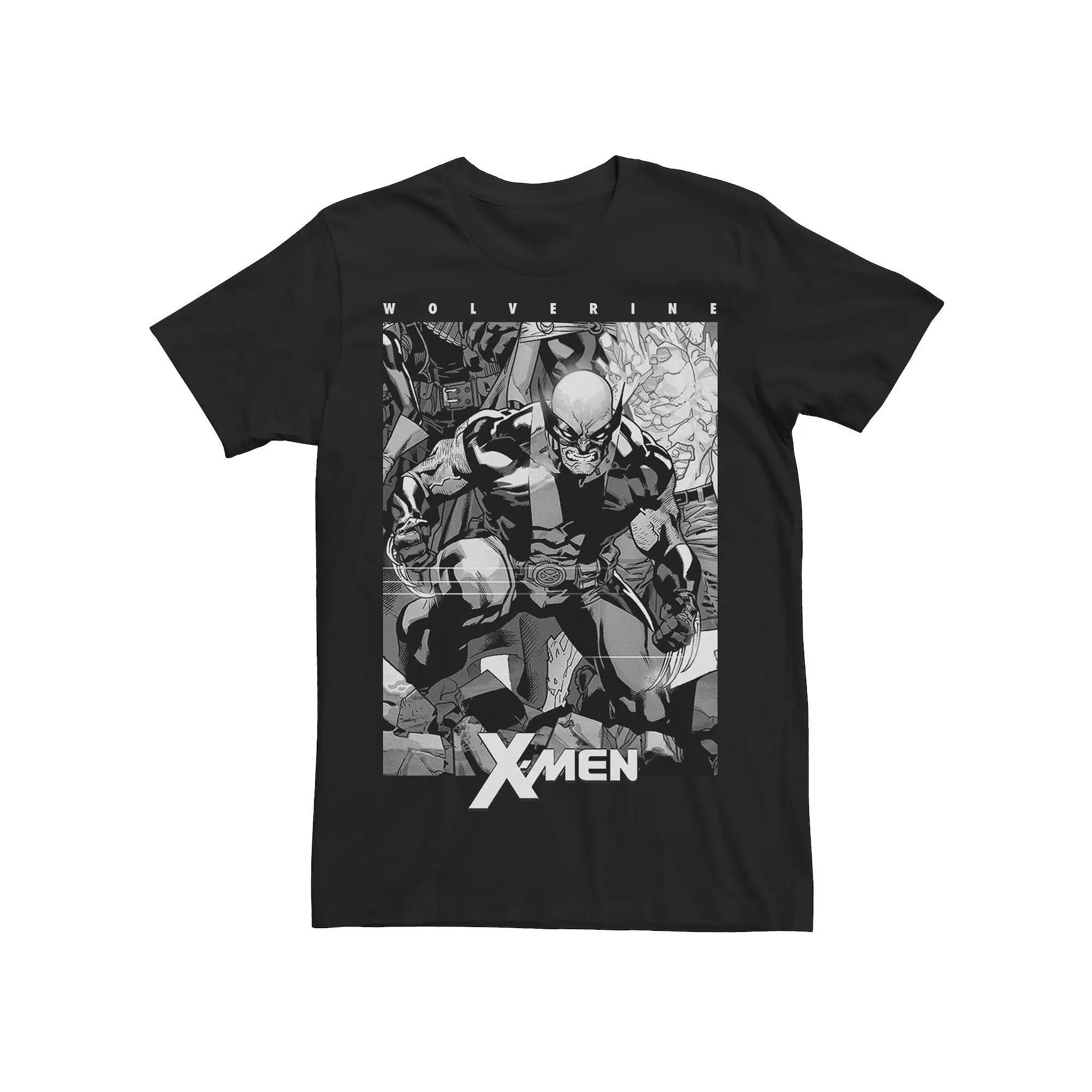 Men's Marvel X-Men Wolverine Black & White Comic Panel Tee, Size: XL Product Image
