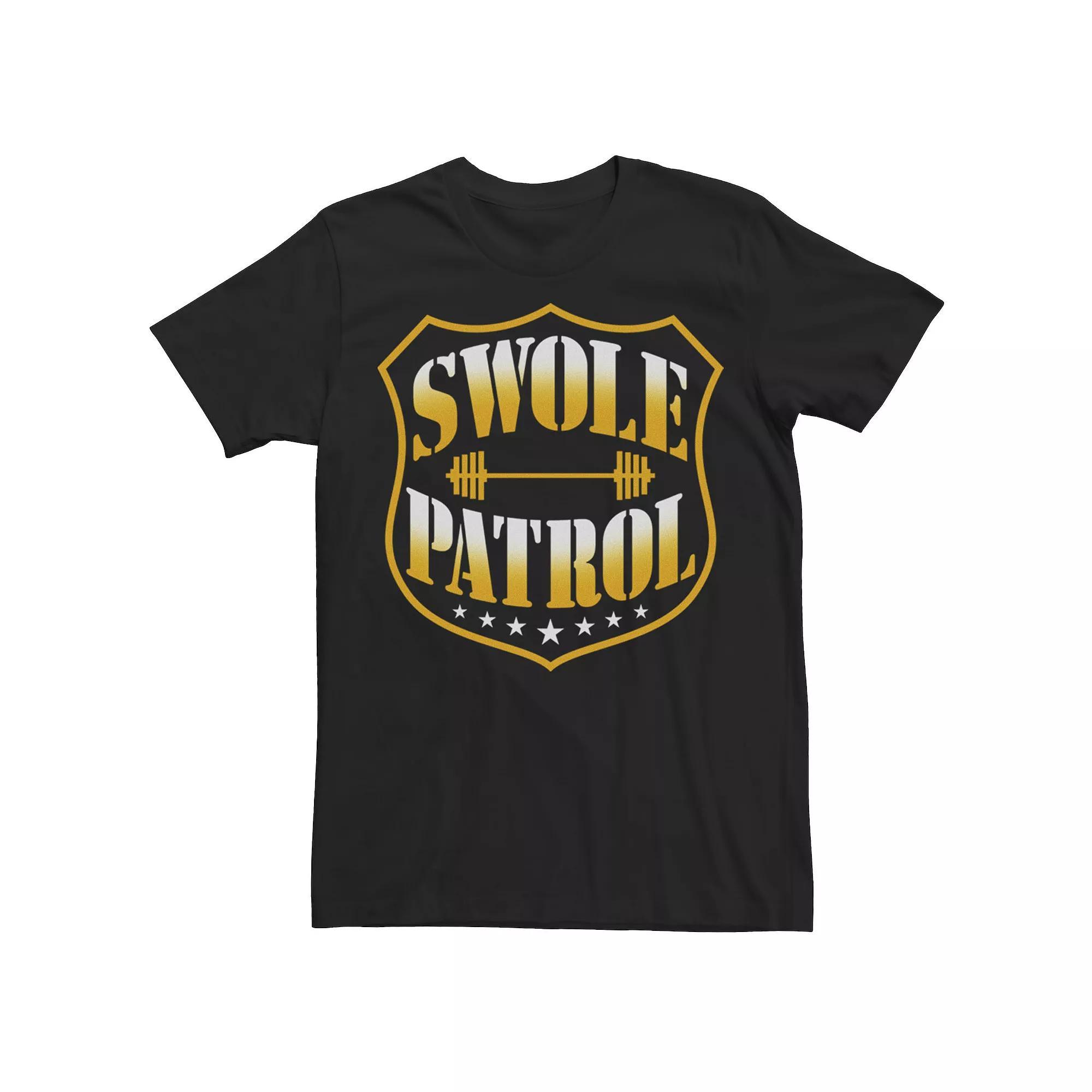 Men's Swole Patrol Comp Graphic Tee, Size: Large, Black Product Image