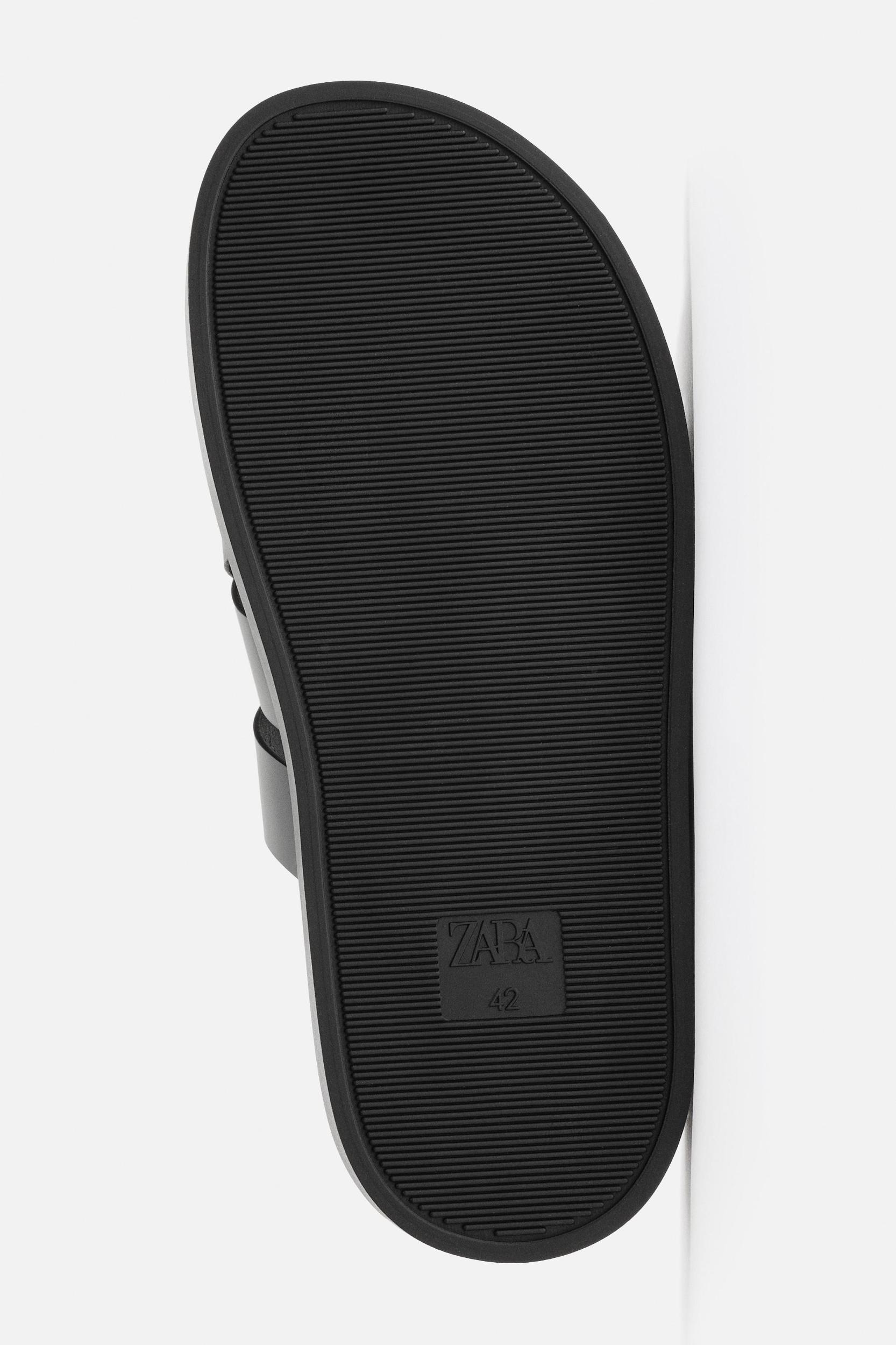 LEATHER STRAP SANDALS Product Image