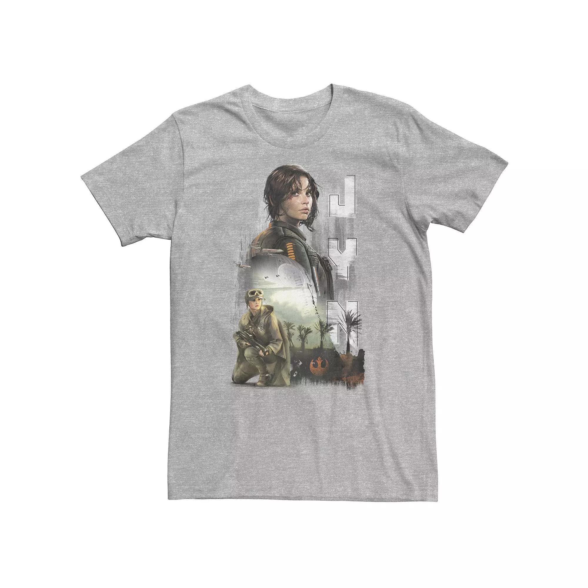 Big & Tall Star Wars Jyn Progress Tee, Men's, Size: 3XL, Athletic Grey Product Image