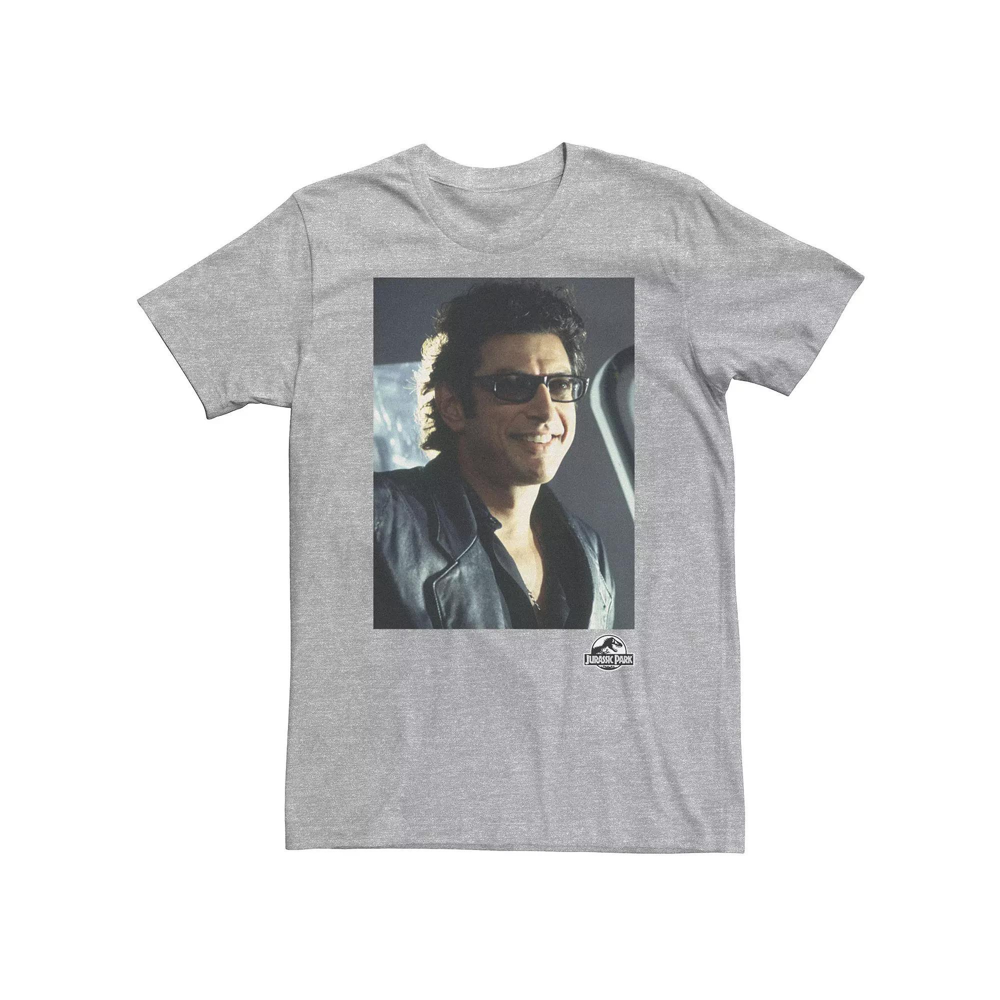 Big & Tall Jurassic Park Goldblum Sly Smile Tee, Men's, Size: XXL Tall, Athletic Grey Product Image