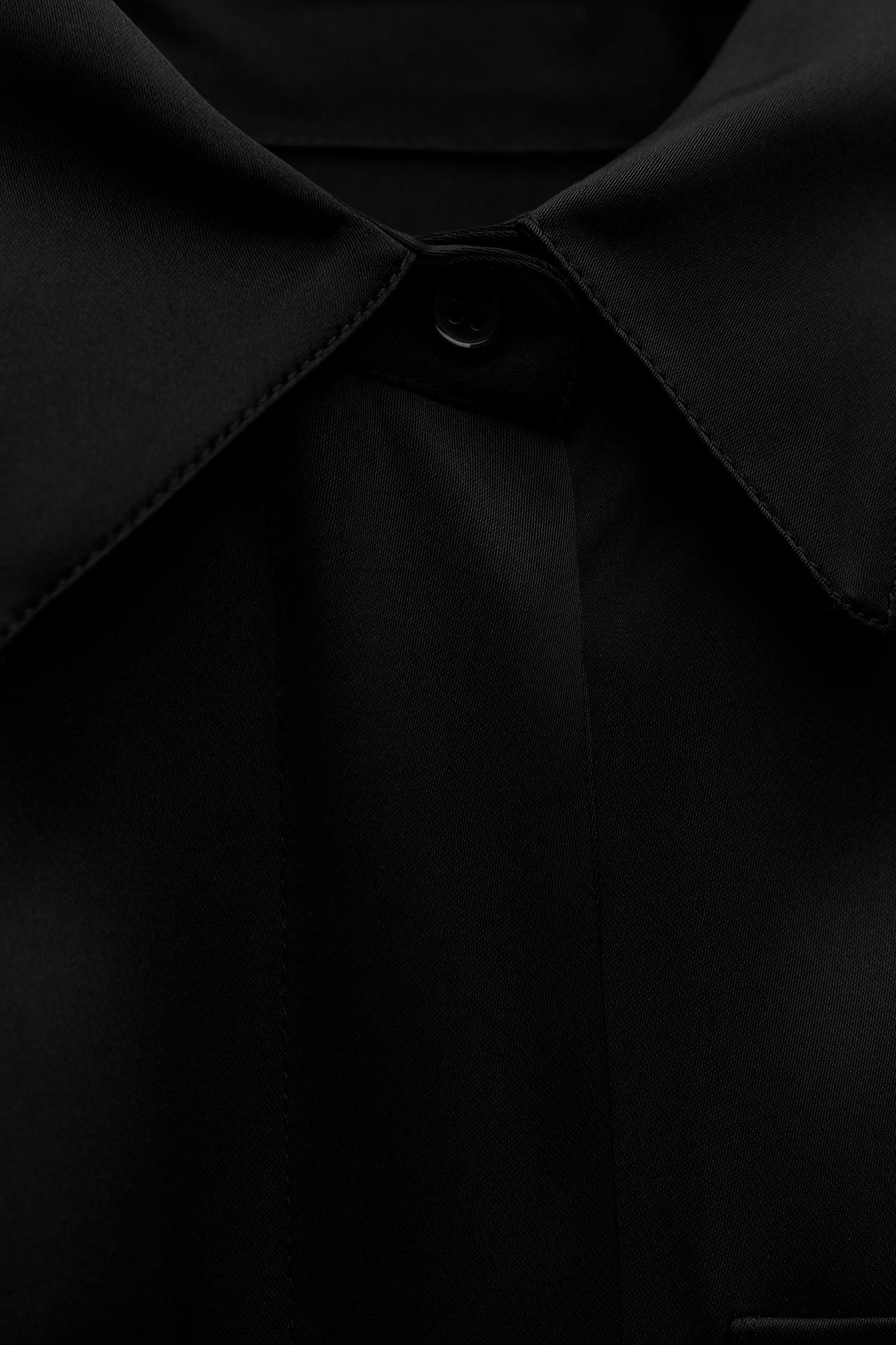 SATIN EFFECT SHIRT DRESS ZW COLLECTION Product Image