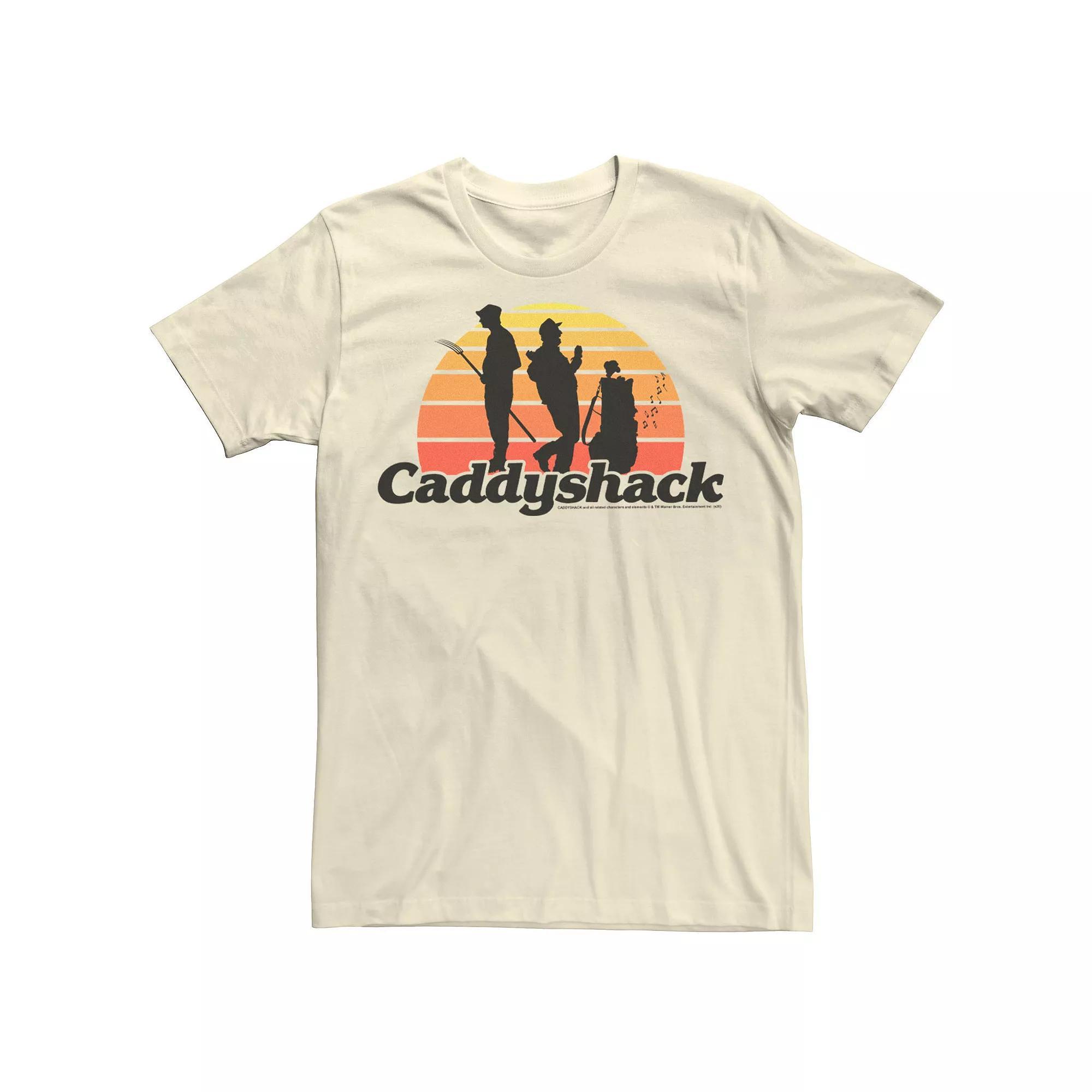 Men's Caddyshack Retro Sunset Silhouettes Tee, Size: Medium, Natural Product Image