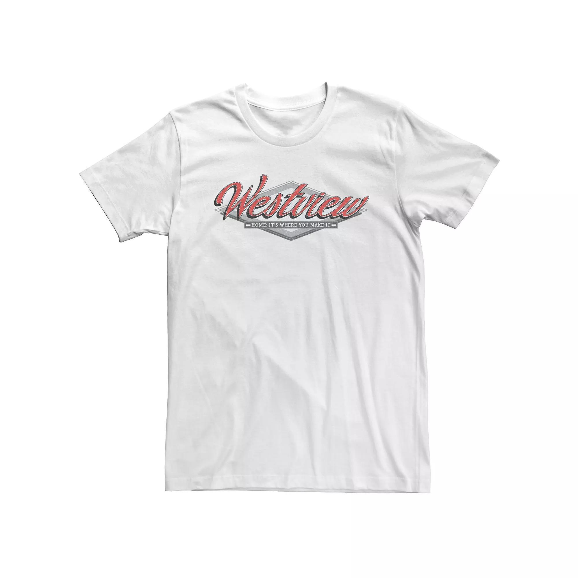 Big & Tall Marvel WandaVision Westview Home: It's Where You Make It Tee, Men's, Size: XL Tall, White Product Image