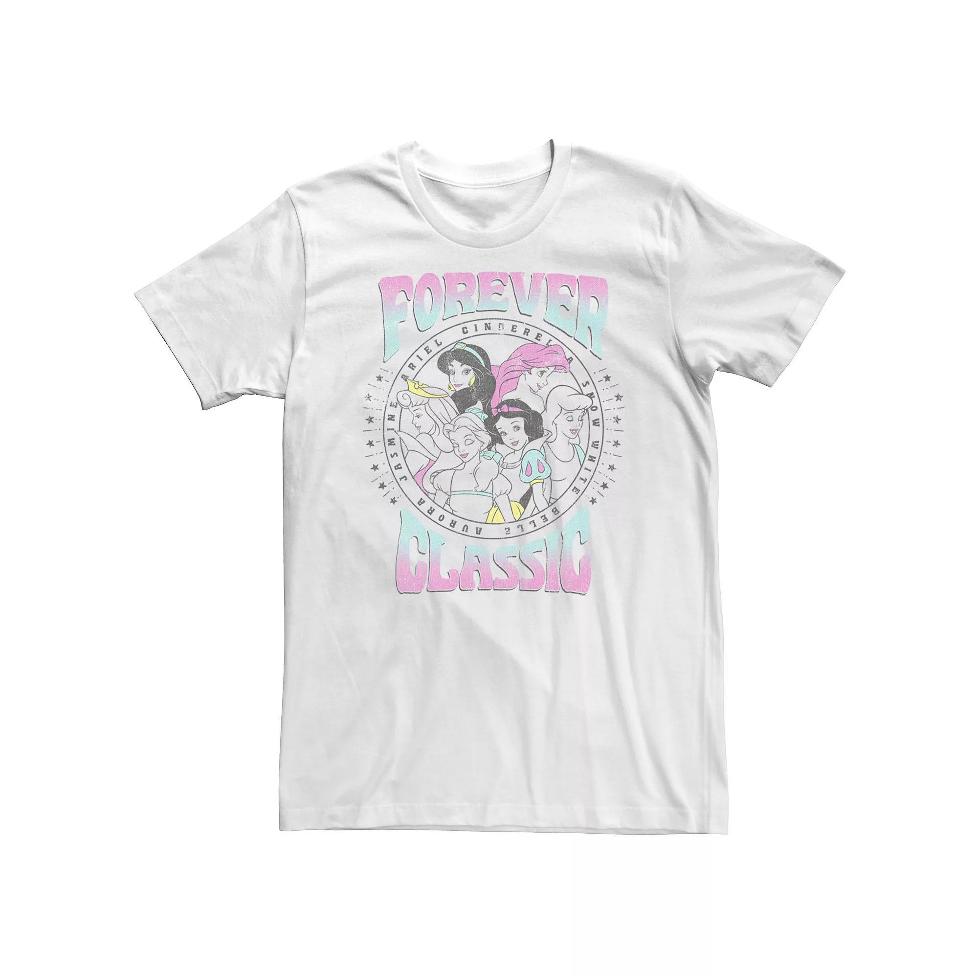 Big & Tall Disney Princess Forever Classic Group Shot Tee, Men's, Size: XXL Tall, White Product Image