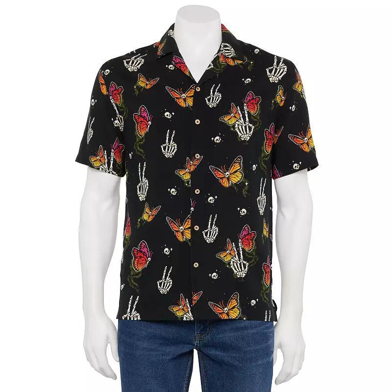 Mens Retrofit Short Sleeve Button-Down Camp Shirt Product Image
