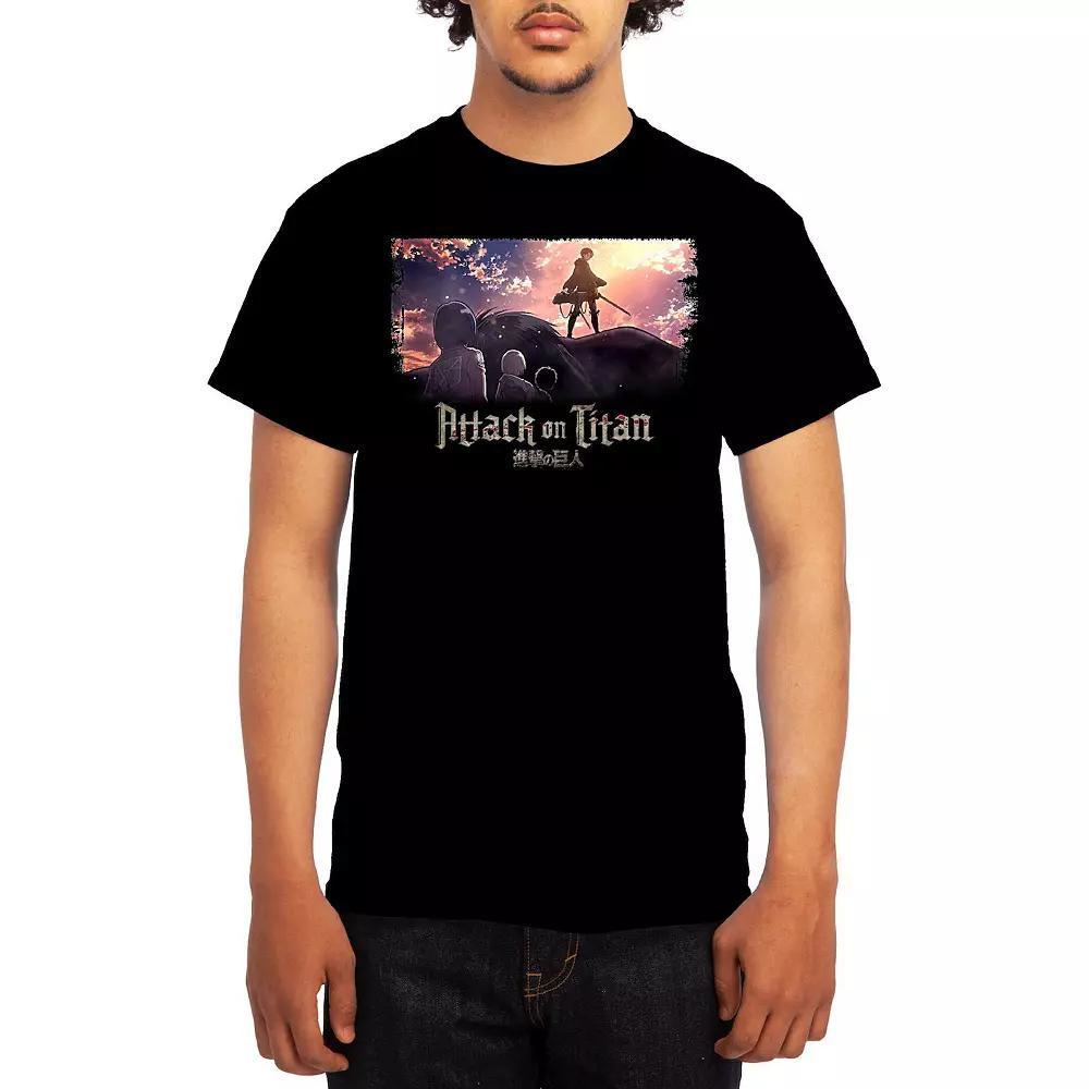 Men's Attack on Titan Standing on Titan Tee, Boy's, Size: Small, Black Product Image