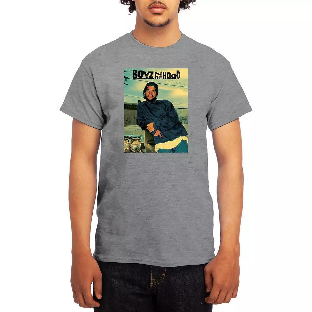 Men's Boyz N' The Hood Doughboy & Car Tinted Graphic Tee, Size: Medium, Ath Grey Product Image
