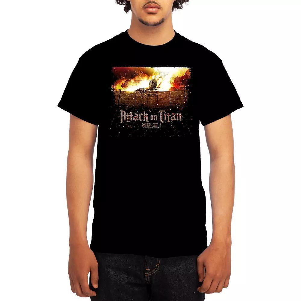Men's Attack on Titan Standing on Titan Tee, Boy's, Size: Small, Black Product Image