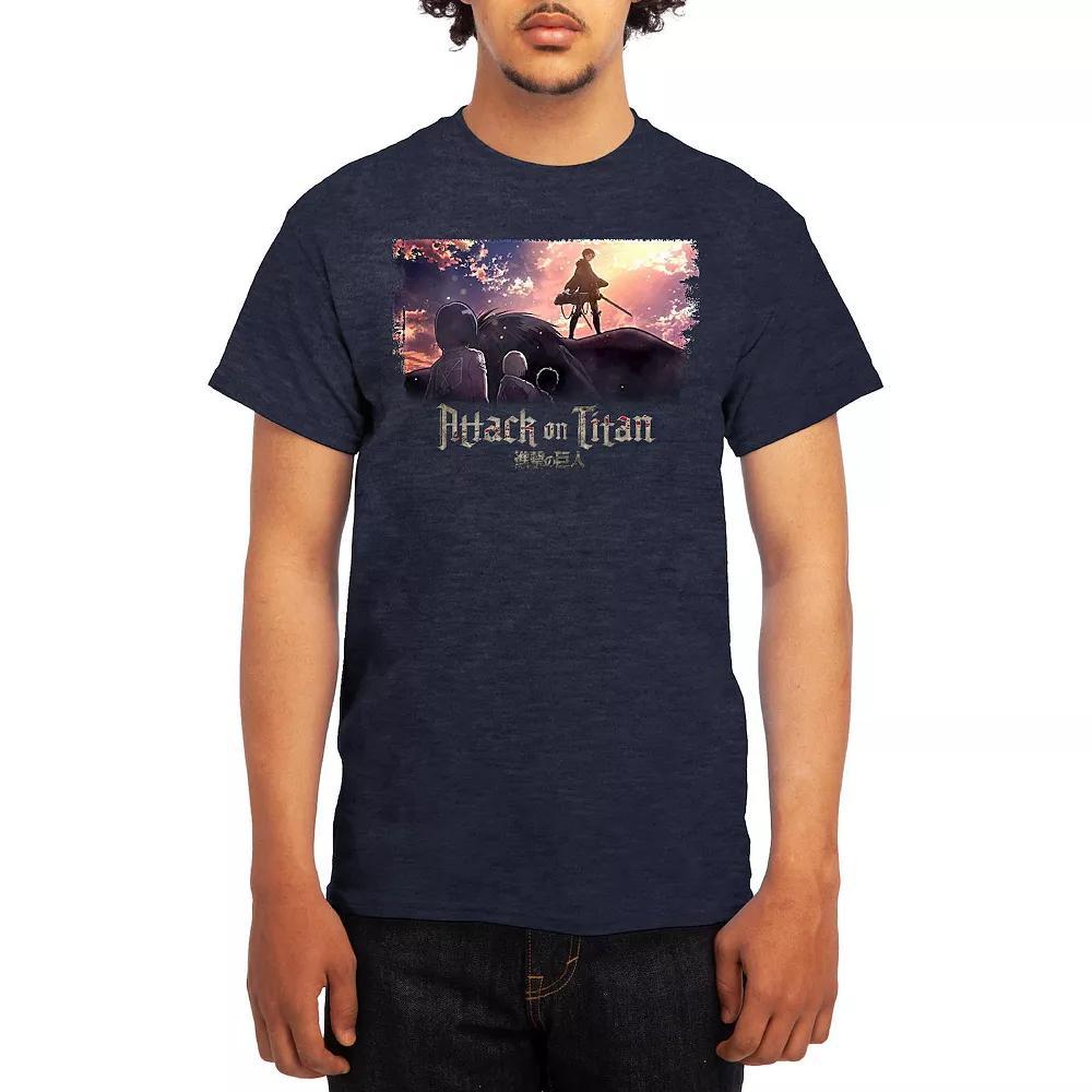 Men's Attack on Titan Standing on Titan Tee, Boy's, Size: Small, Black Product Image