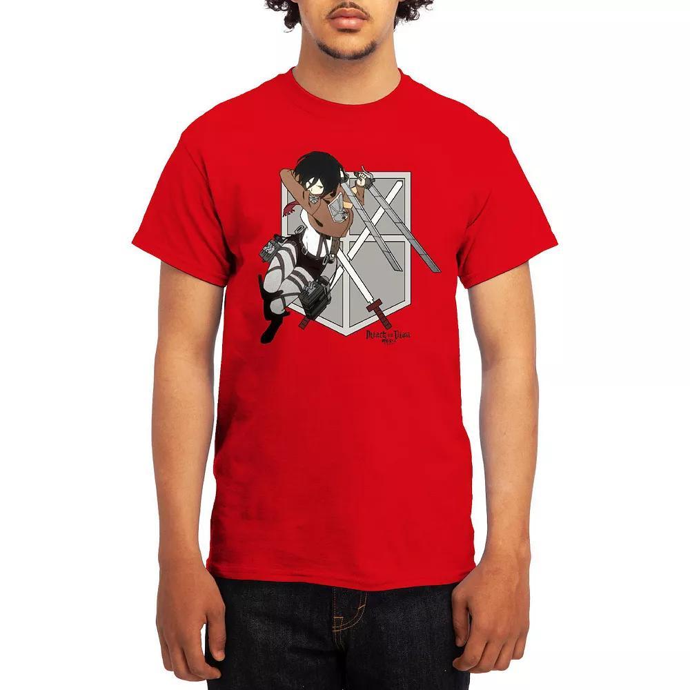 Men's Attack on Titan Mikasa Flying Emblem Tee, Boy's, Size: XXL, Green Product Image