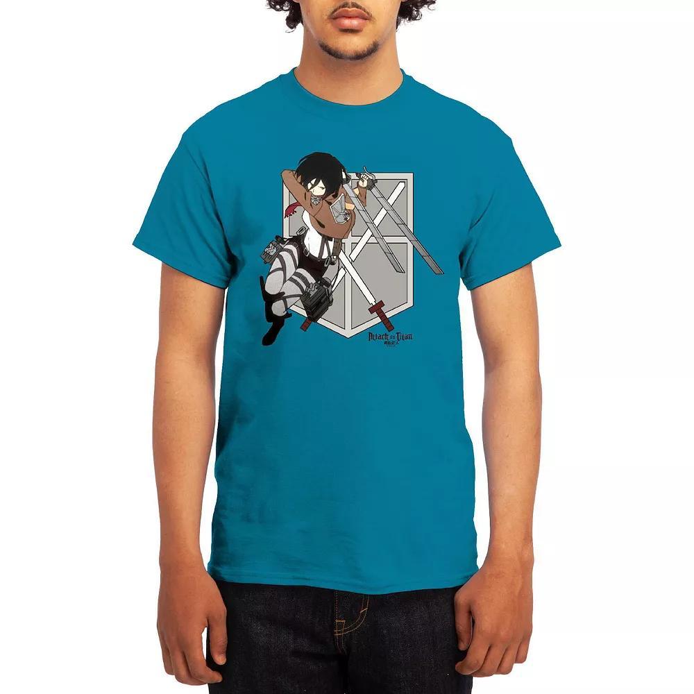 Men's Attack on Titan Mikasa Flying Emblem Tee, Boy's, Size: XXL, Green Product Image