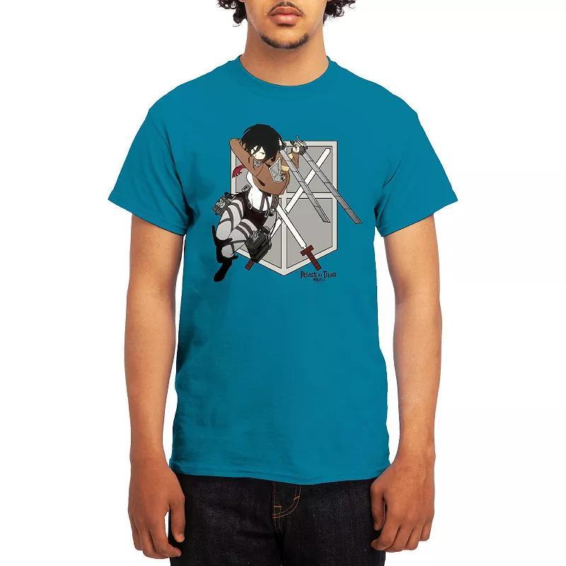 Men's Attack on Titan Mikasa Flying Emblem Tee, Boy's, Size: XXL, Green Product Image