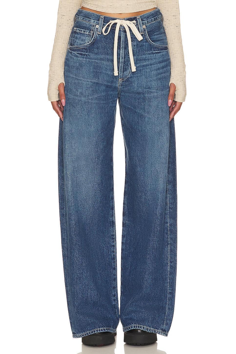 Citizens of Humanity Brynn Drawstring High Rise Wide Leg Jeans in Atlantis Product Image