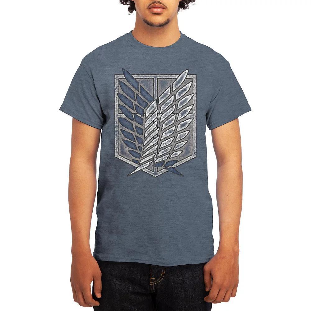 Men's Attack on Titan Eren & Titan Tee, Size: Medium, Red Product Image