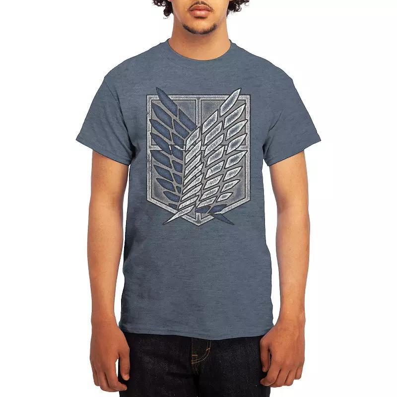 Men's Attack on Titan Eren & Titan Tee, Size: Medium, Red Product Image