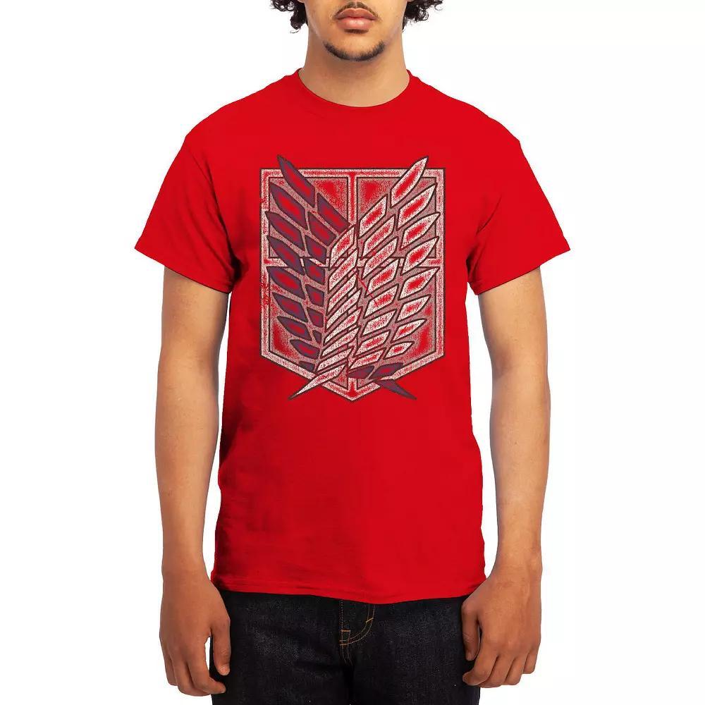 Men's Attack on Titan Eren & Mikasa Tee, Boy's, Size: Small, Green Product Image