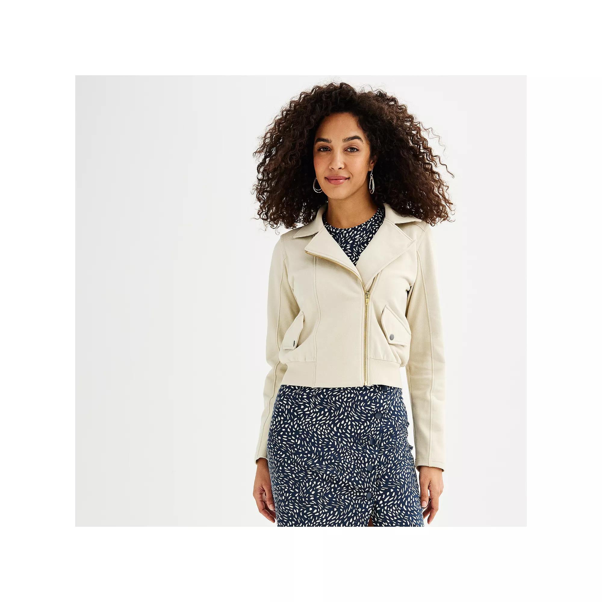 Women's Grey State Moto Jacket, Size: Large, Peyote Product Image