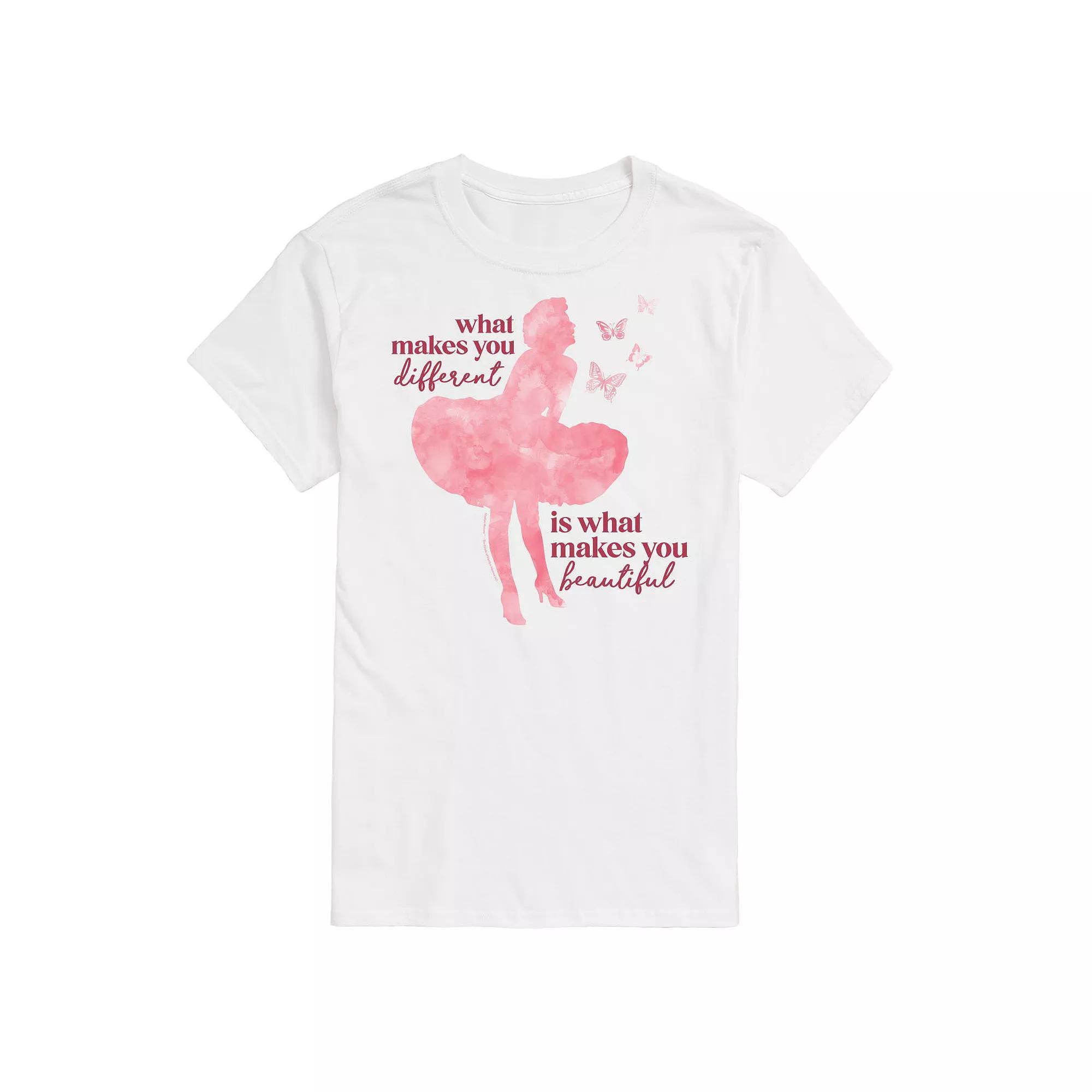 Mens Marilyn Monroe Makes You Beautiful Tee Product Image