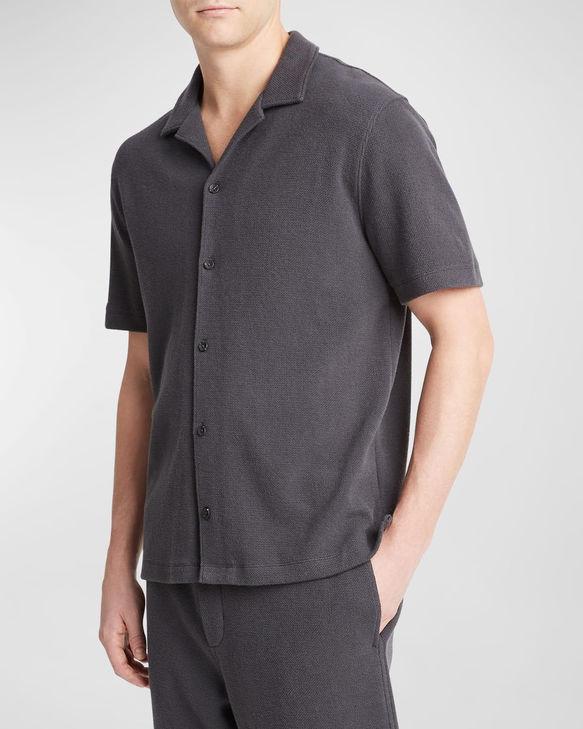 Mens Stretch Boucle Camp Shirt Product Image