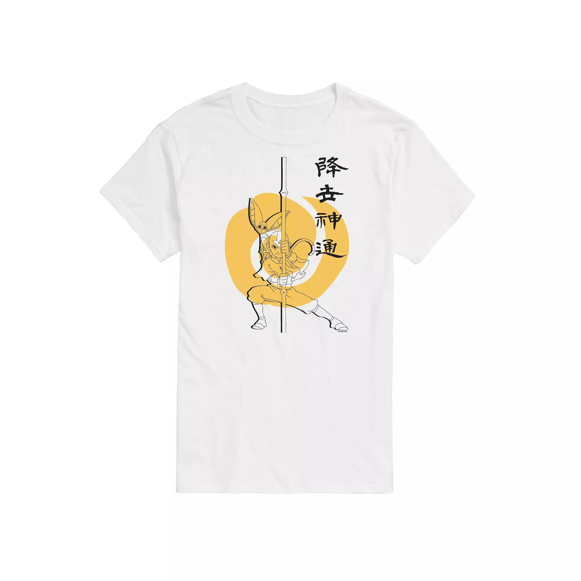 Big & Tall Avatar The Last Airbender AANG Kanji Graphic Tee, Mens Product Image
