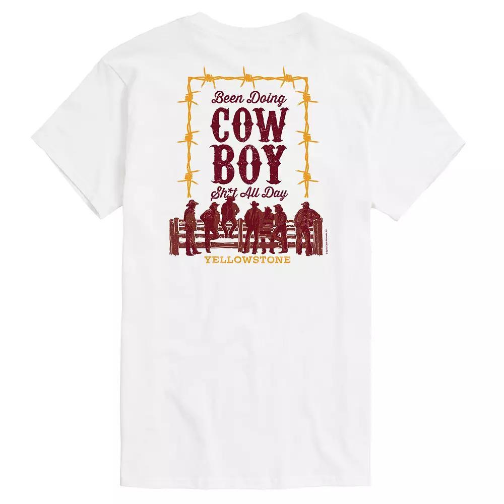 Mens Yellowstone Been Doing Cowboy Graphic Tee Ivory Product Image