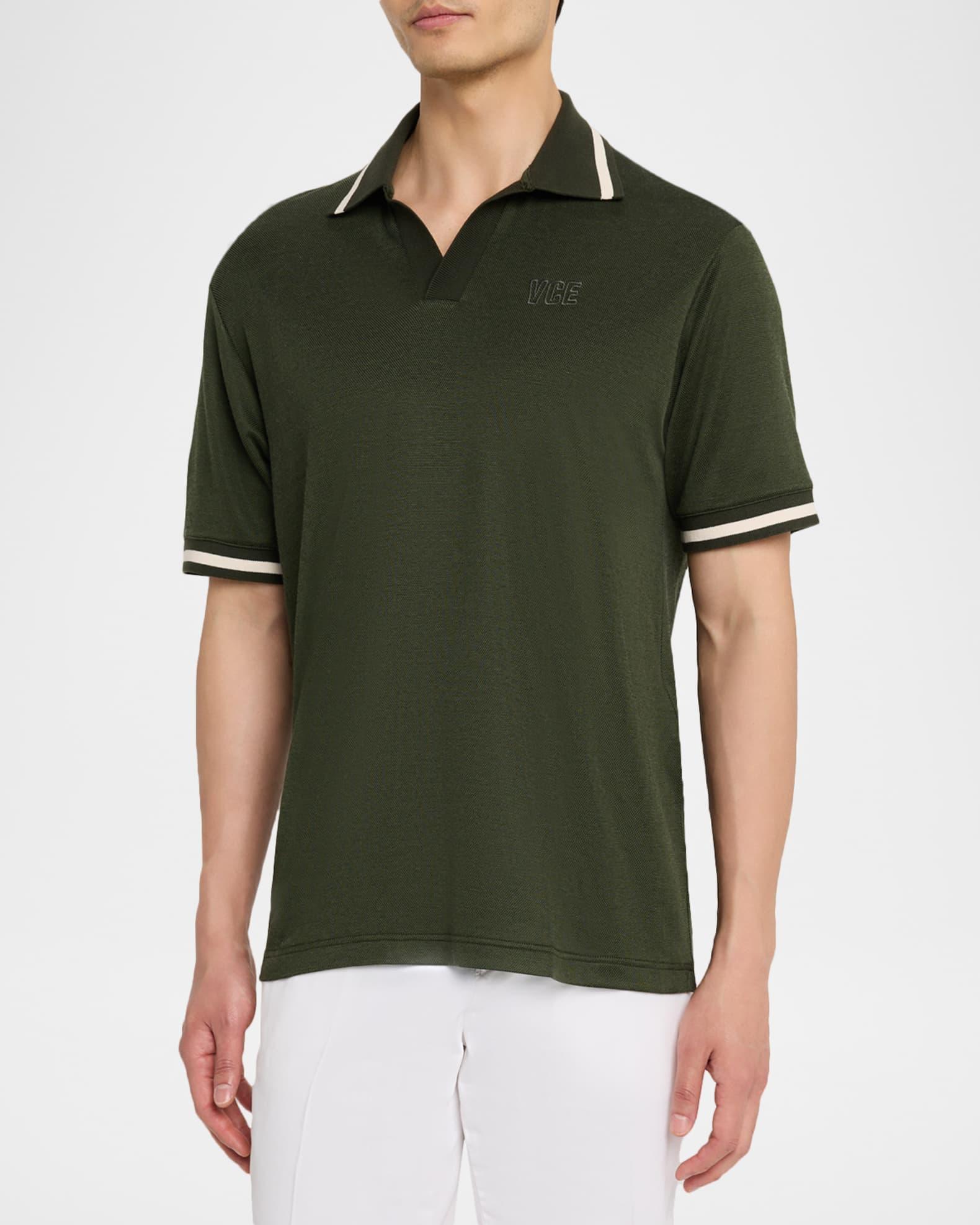Men's Jersey Embroidered Polo Shirt Product Image