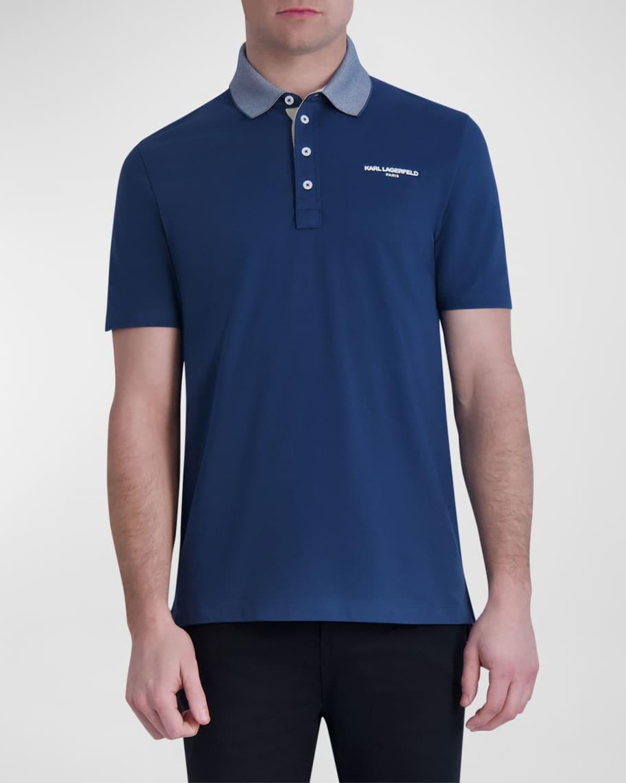 Mens 4-Button Logo Polo Shirt Product Image