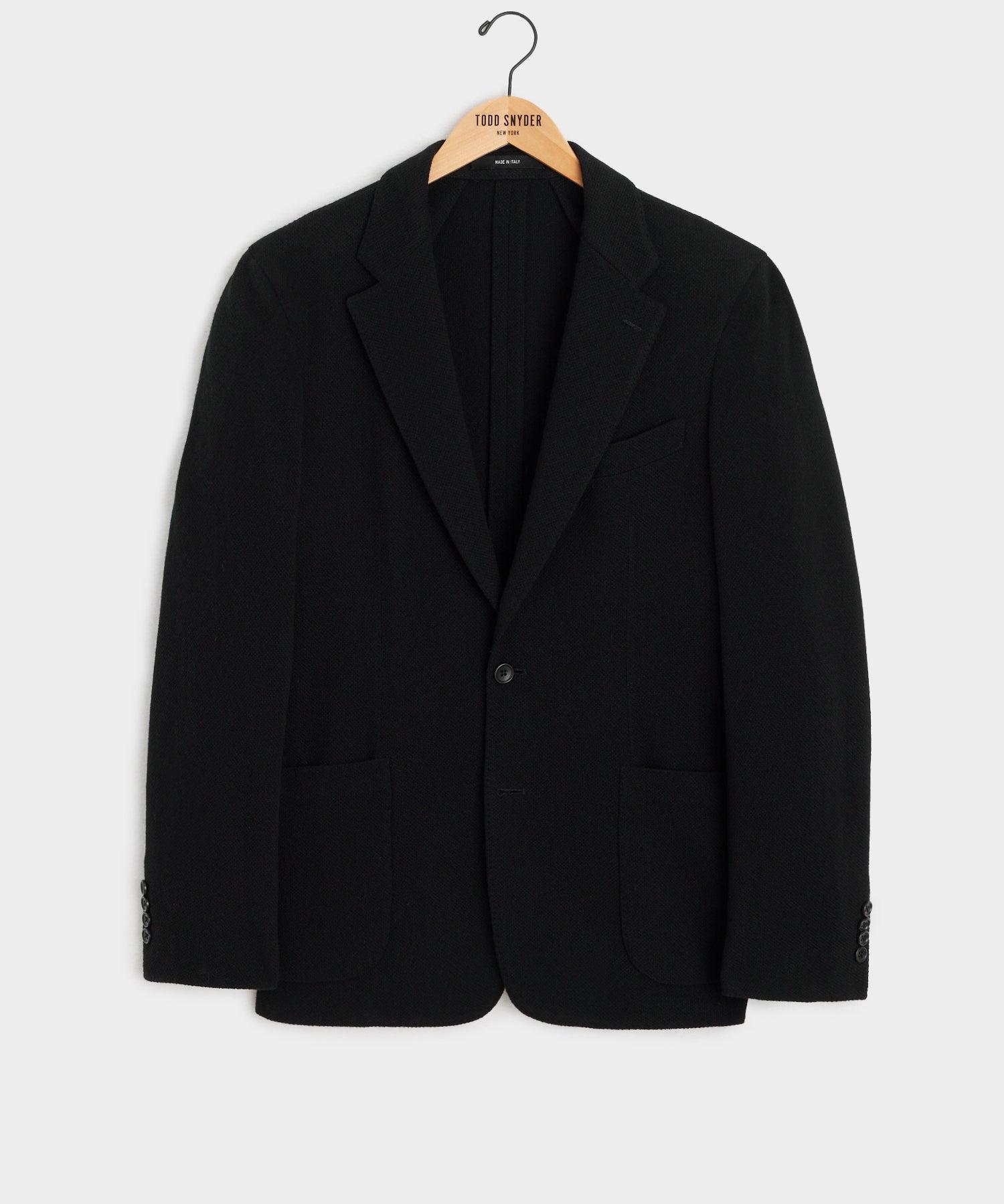 Italian Wool Cashmere Sport Coat in Black Product Image