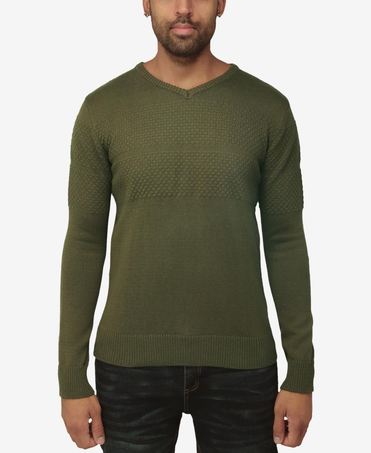 X RAY Men's Slim Fit Pullover V-Neck Sweater, Sweater for Men Fall Winter Product Image