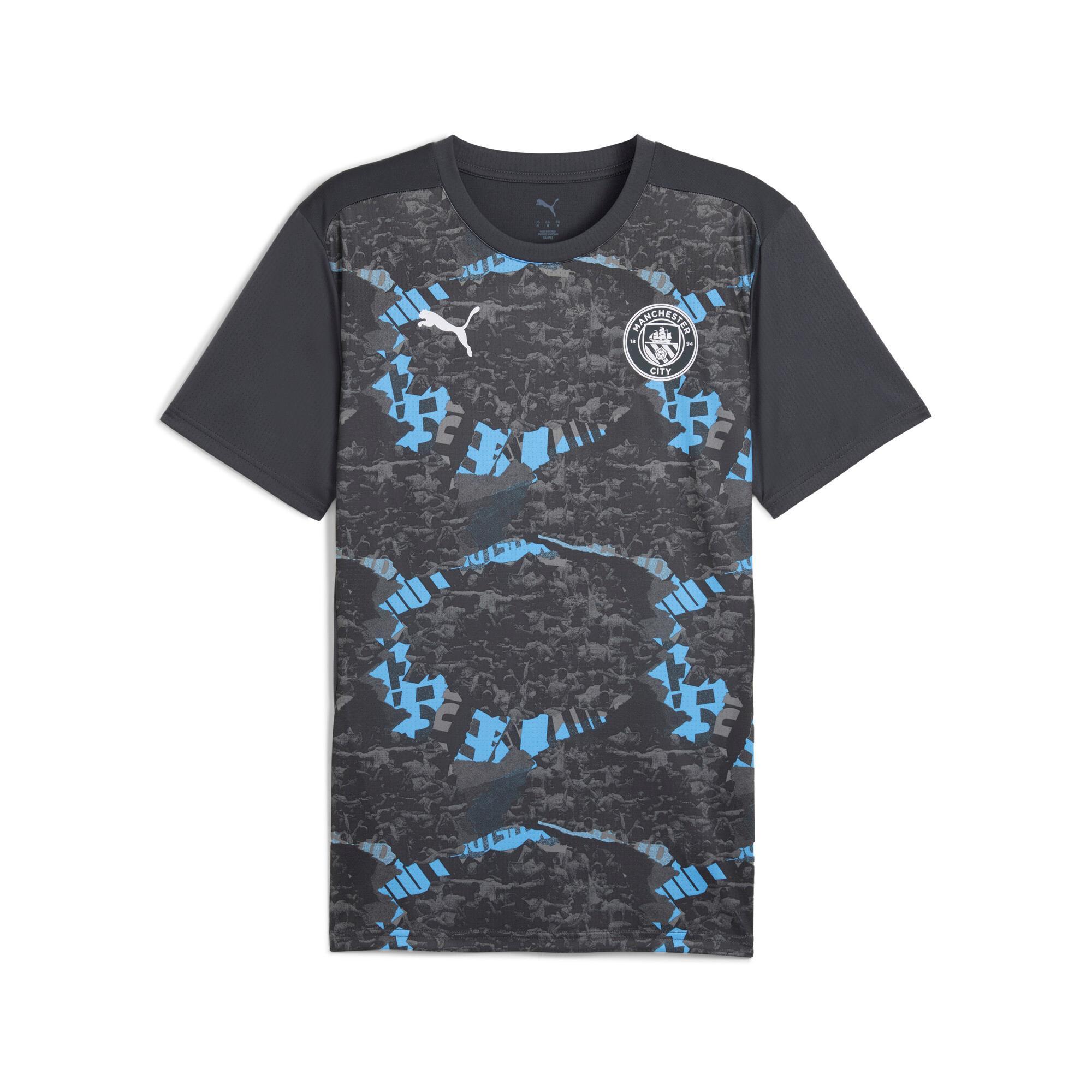 PUMA Manchester City Pre-Match Men's Jersey in Grey Product Image
