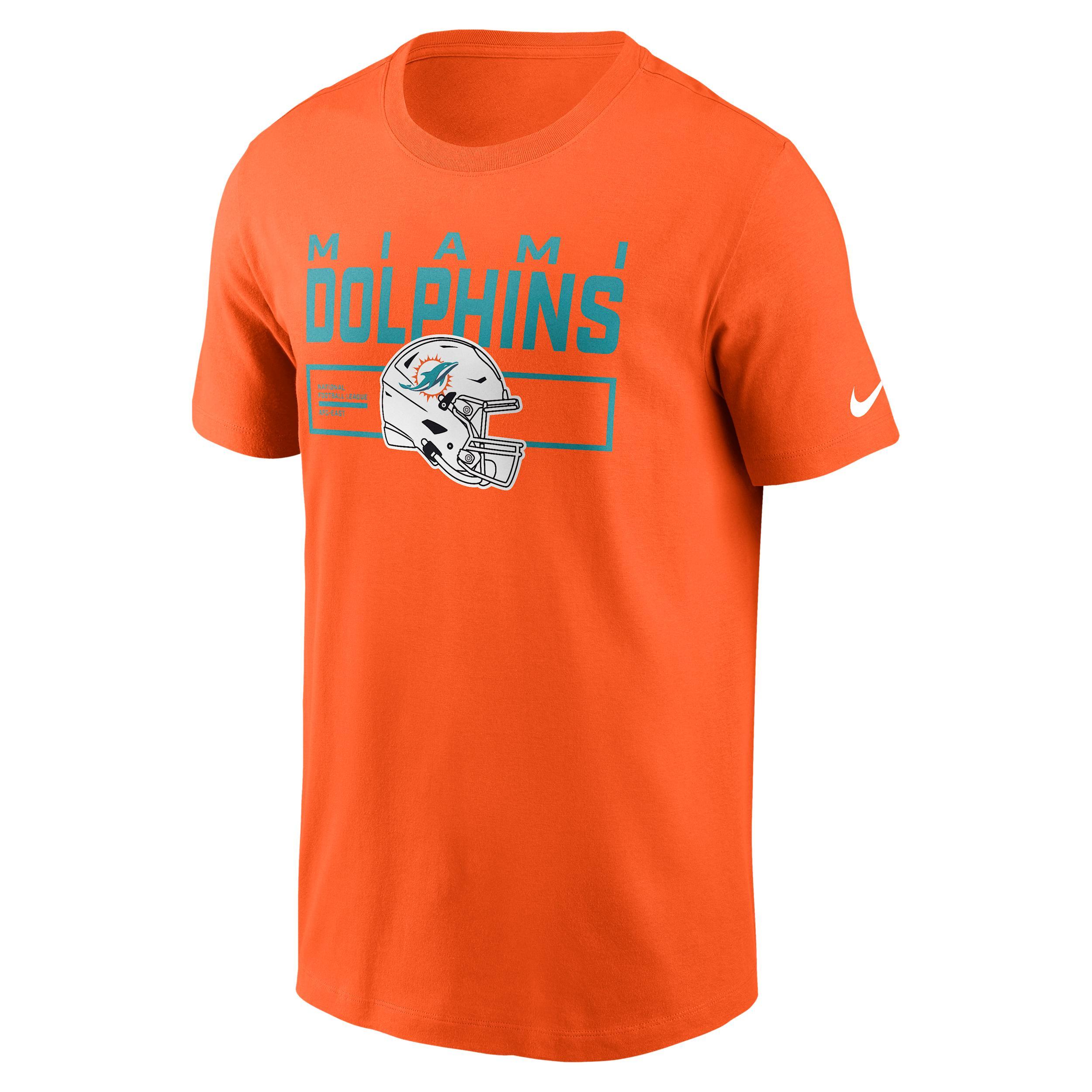 Miami Dolphins Helmet Essential Men's Nike NFL T-Shirt Product Image