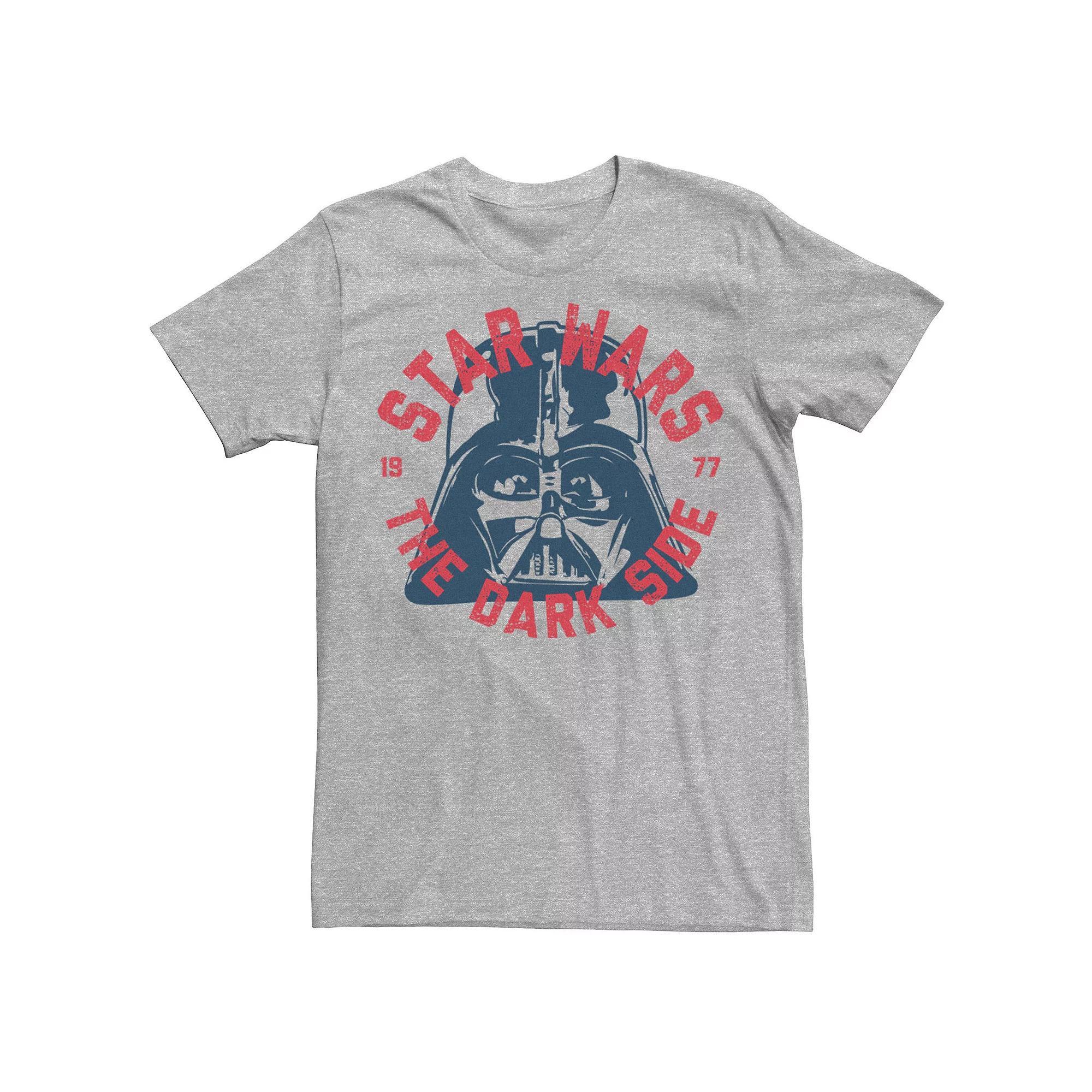 Men's Star Wars Vader Business Graphic Tee, Size: Large, Athletic Grey Product Image