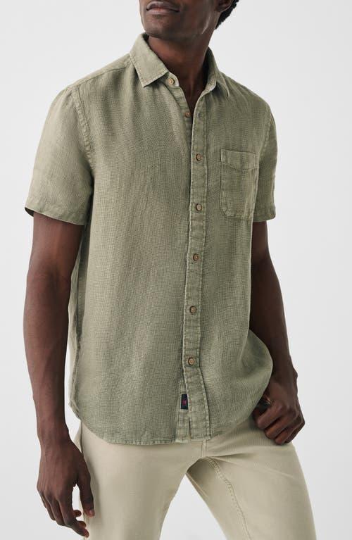 Faherty SS Palma Linen Shirt Basketweave) Men's Jacket Product Image