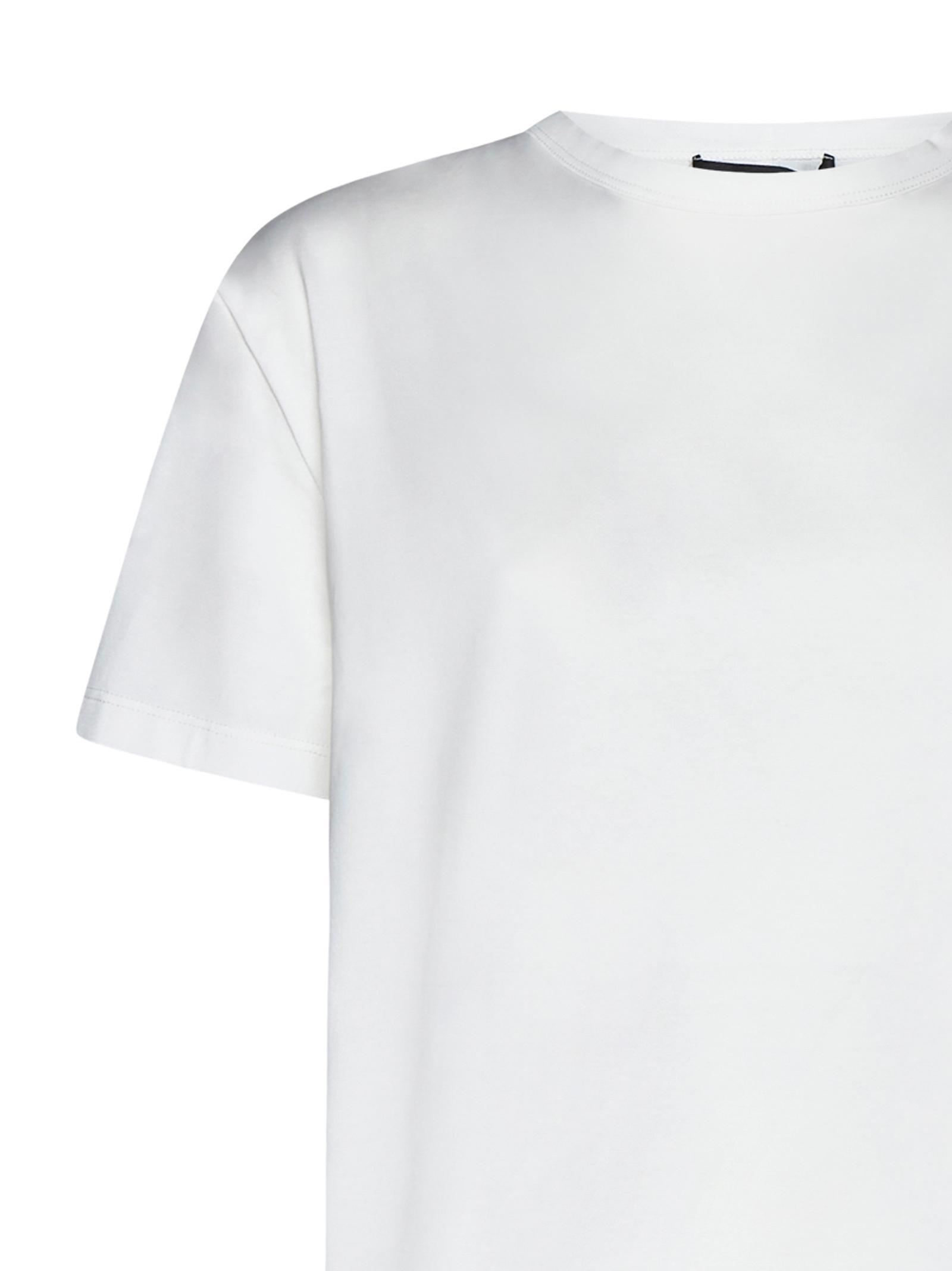 FABIANA FILIPPI Panelled Cotton T-shirt In White Product Image