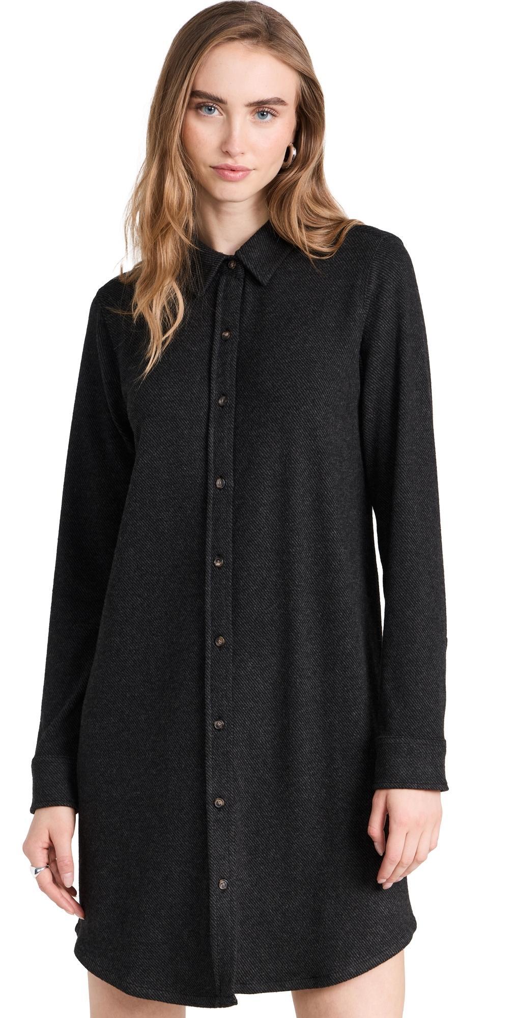 Faherty Button Front Legend Sweater Knit Shirt Dress Product Image