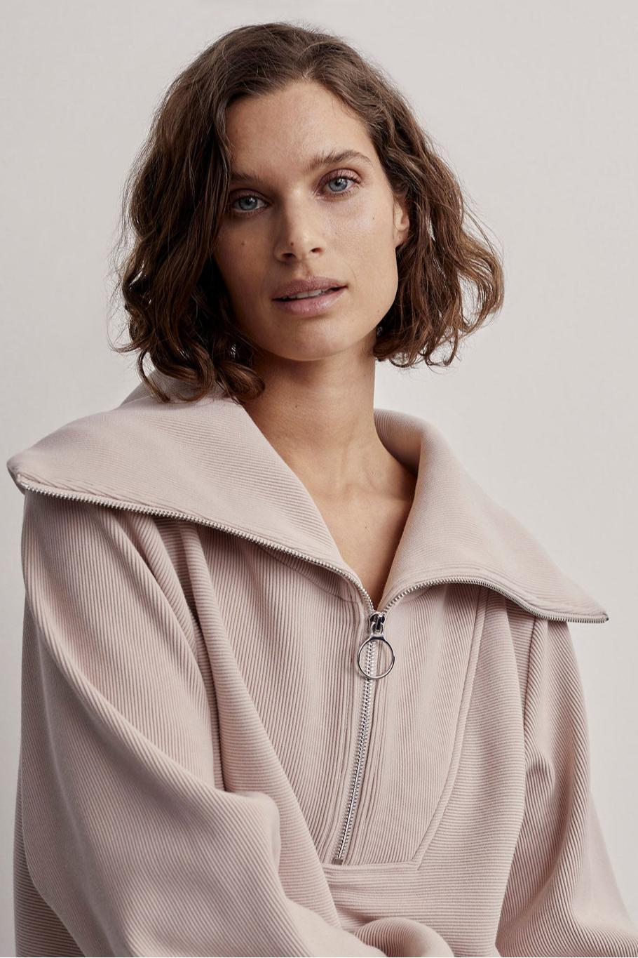 Vine Half-Zip Pullover - Mushroom Product Image