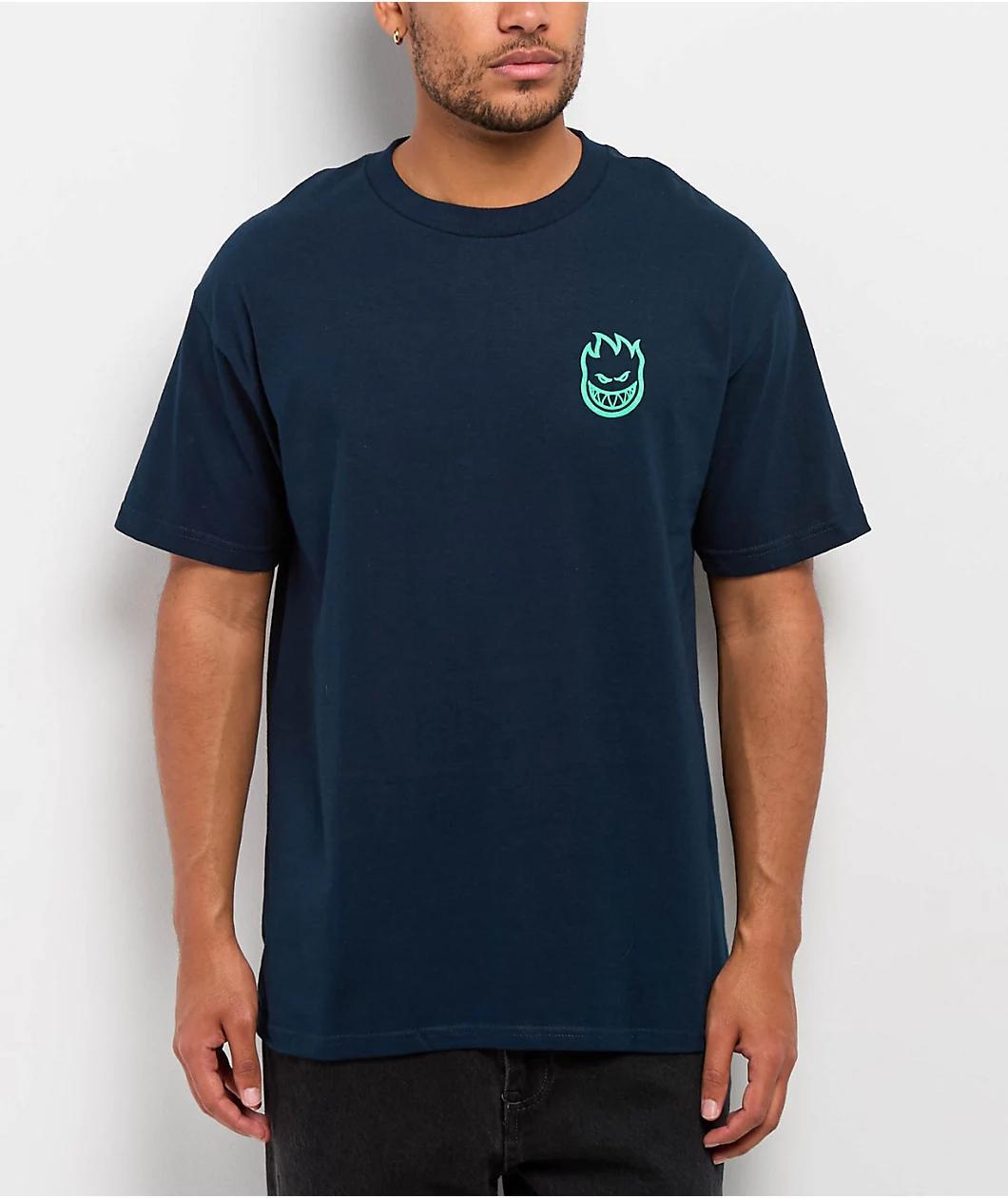 Spitfire Floral Classic Navy T-Shirt Product Image