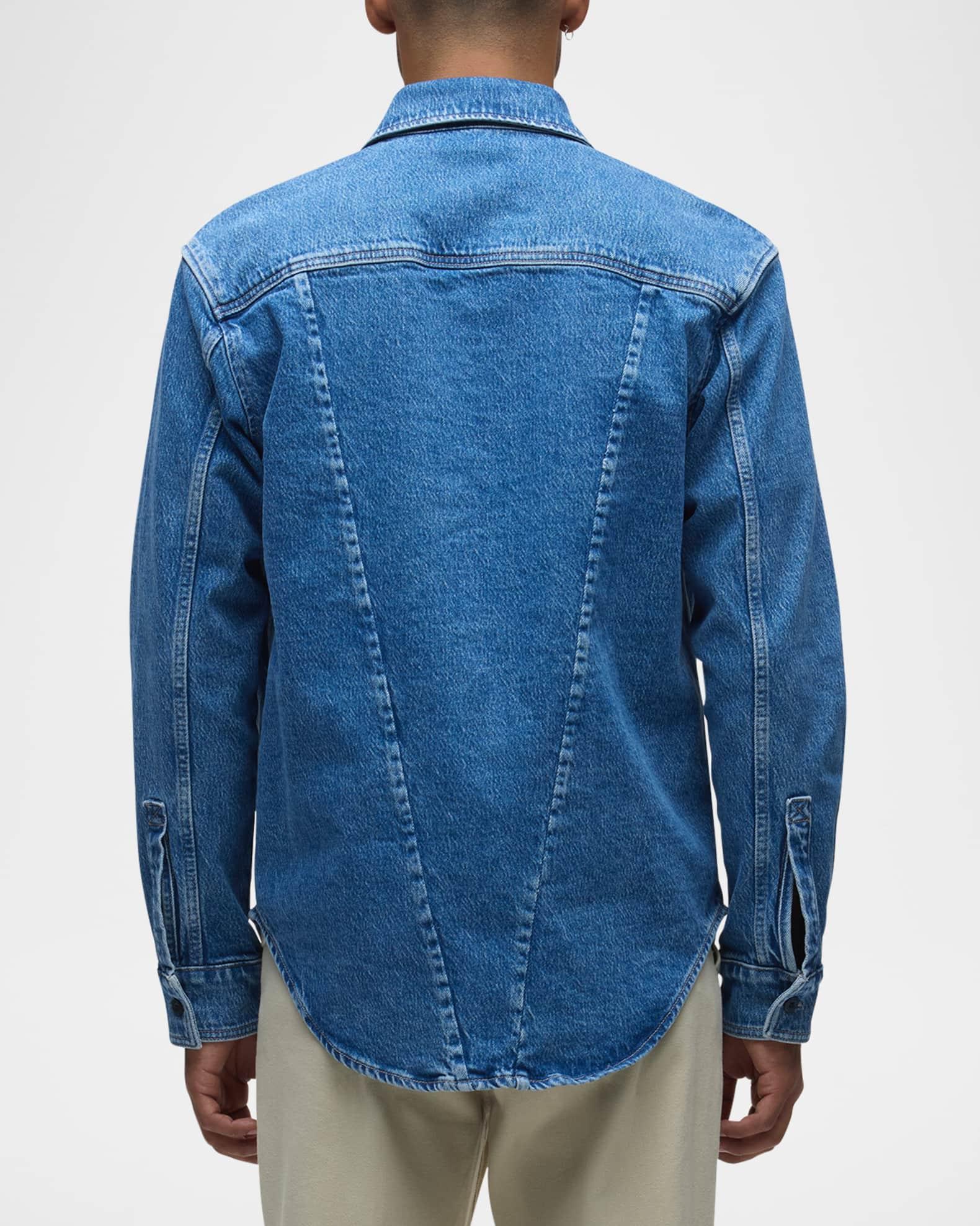 Men's Denim V-Seam Sport Shirt Product Image