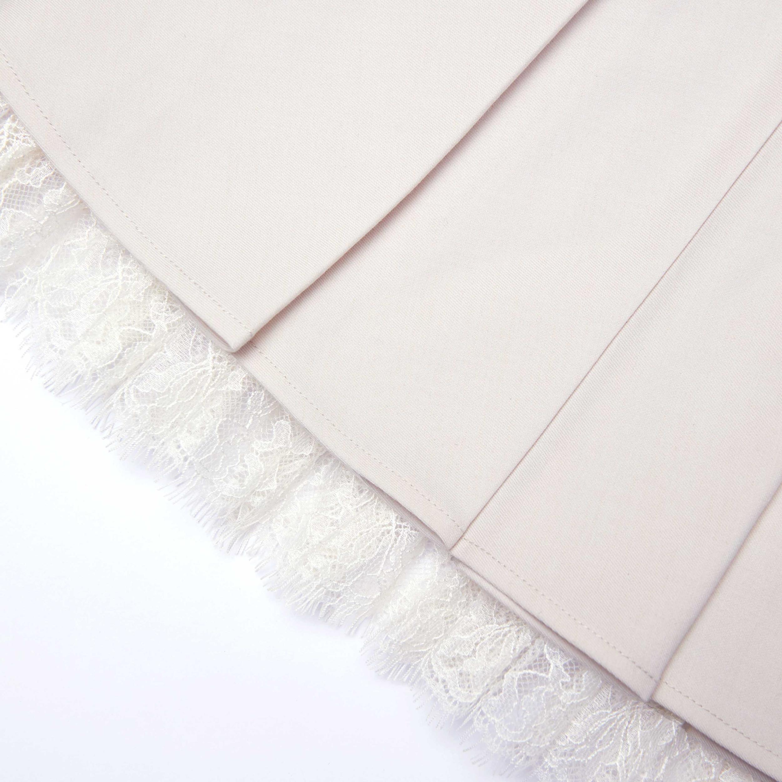 Cream Twill Contrast Collar Jacket Product Image