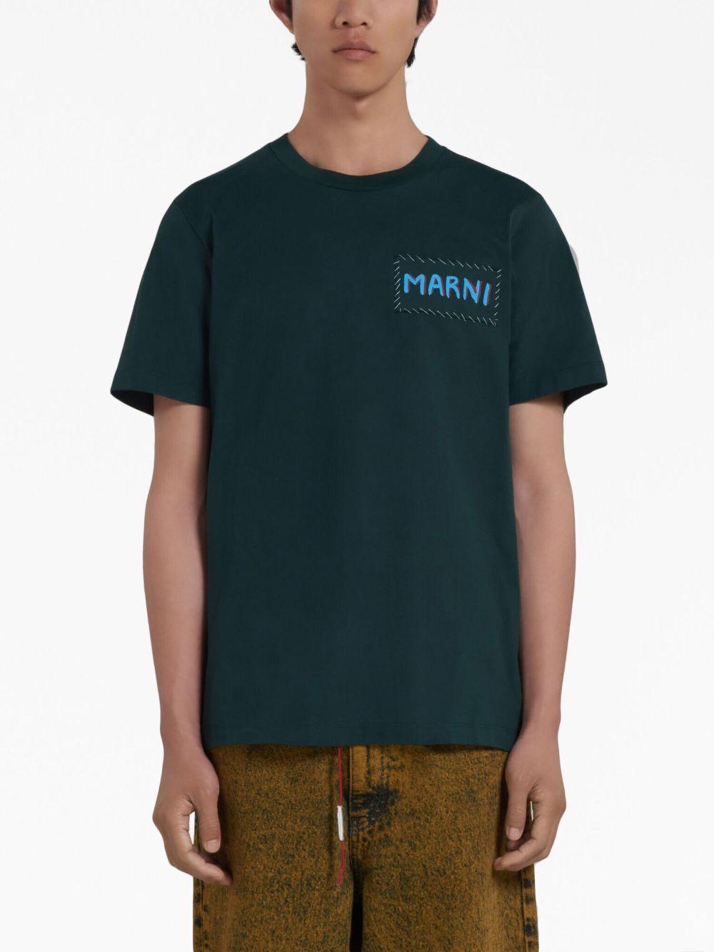 logo-patch cotton T-shirt Product Image