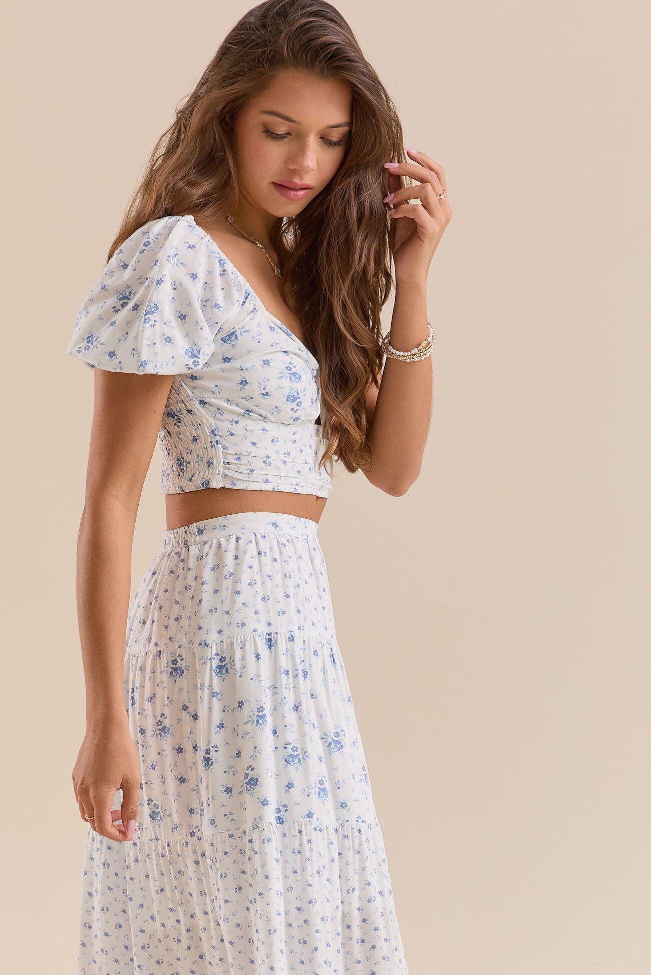 Maia Floral Crop Top Product Image