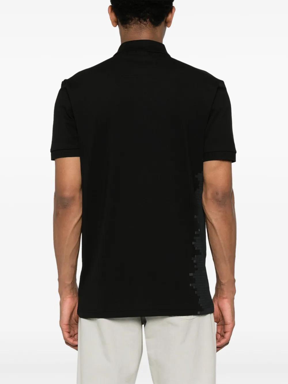 logo-rubberised piqué polo shirt Product Image