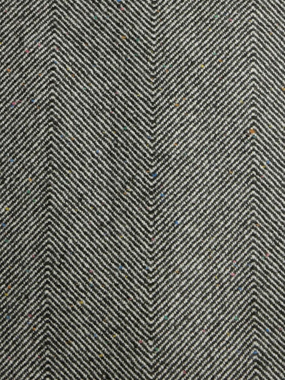 herringbone-pattern double-breasted coat  Product Image