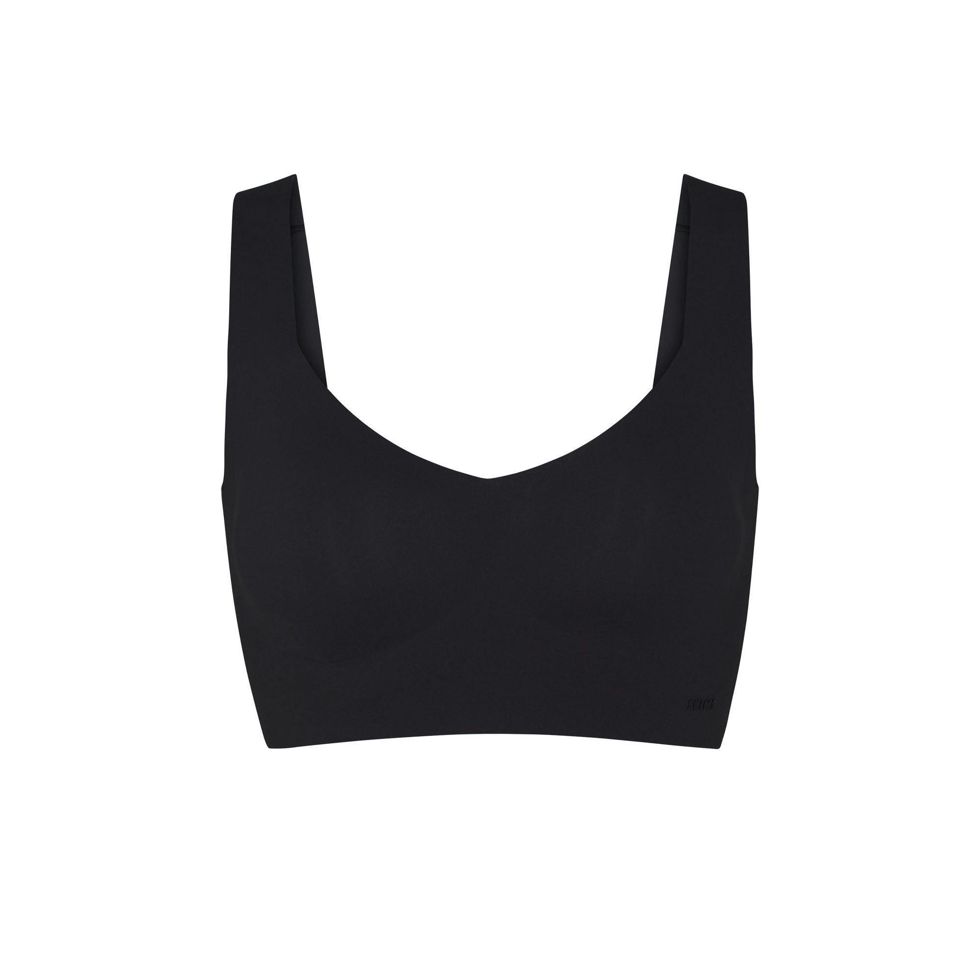 NAKED PLUNGE LONGLINE BRALETTE | ONYX Product Image